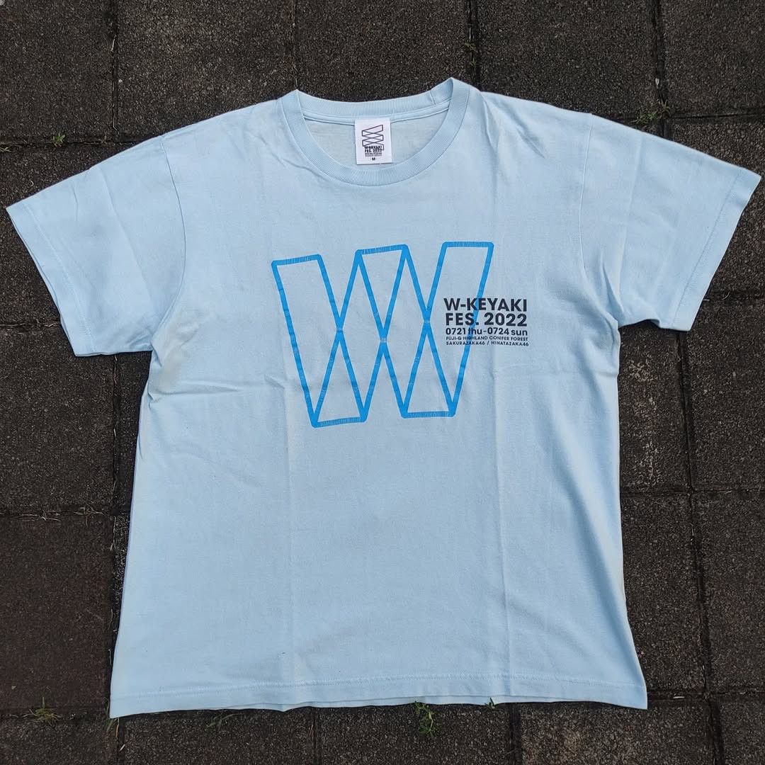 Band Tees W-Keyaki Fes 2022 Sakurazaka46 Hinatazaka46 Idol Tee Size US M / EU 48-50 / 2 - 1 Thumbnail