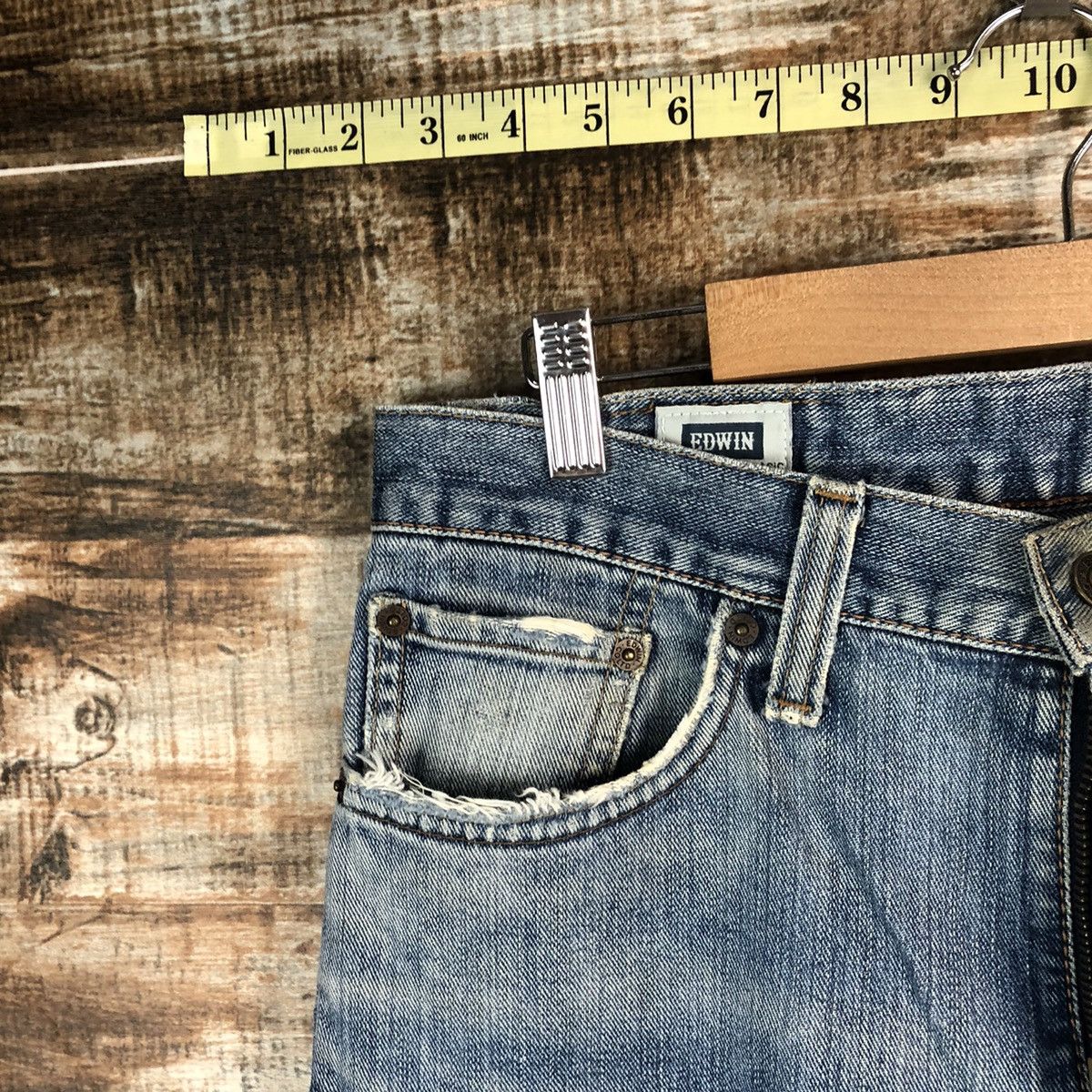 Edwin Edwin japan vintage ripped distressed Denim Pants #A1414 Size US 32 / EU 48 - 7 Thumbnail