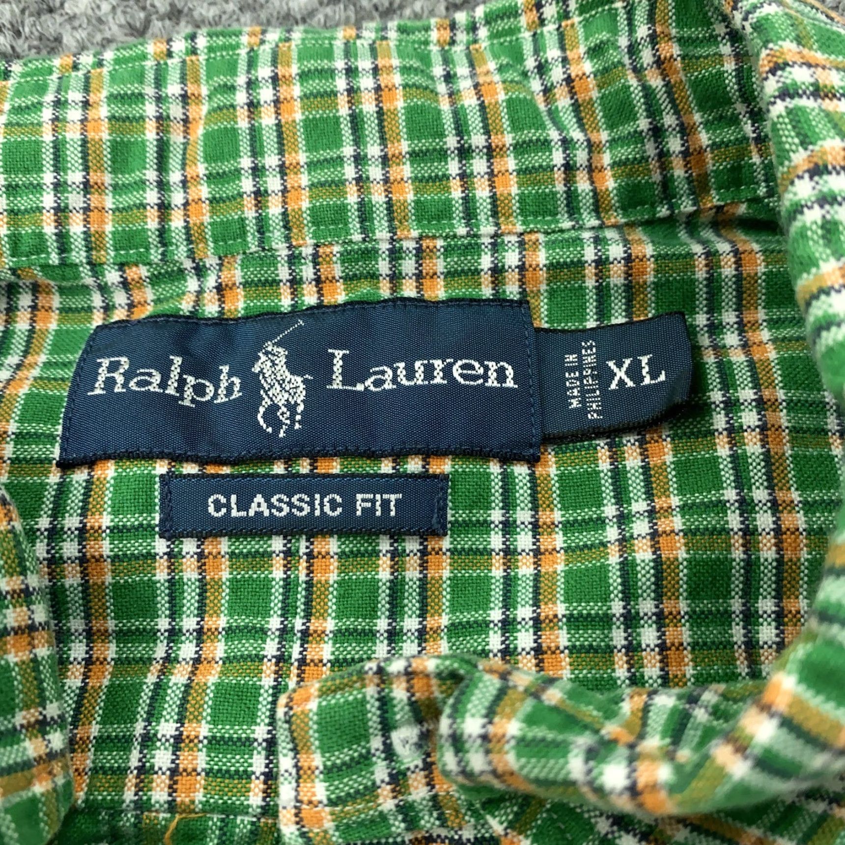 Ralph Lauren RALPH LAUREN Men's XL Green Orange Plaid Classic Fit Long Sleeve Button-Up Casual Shirt Size US XL / EU 56 / 4 - 4 Thumbnail