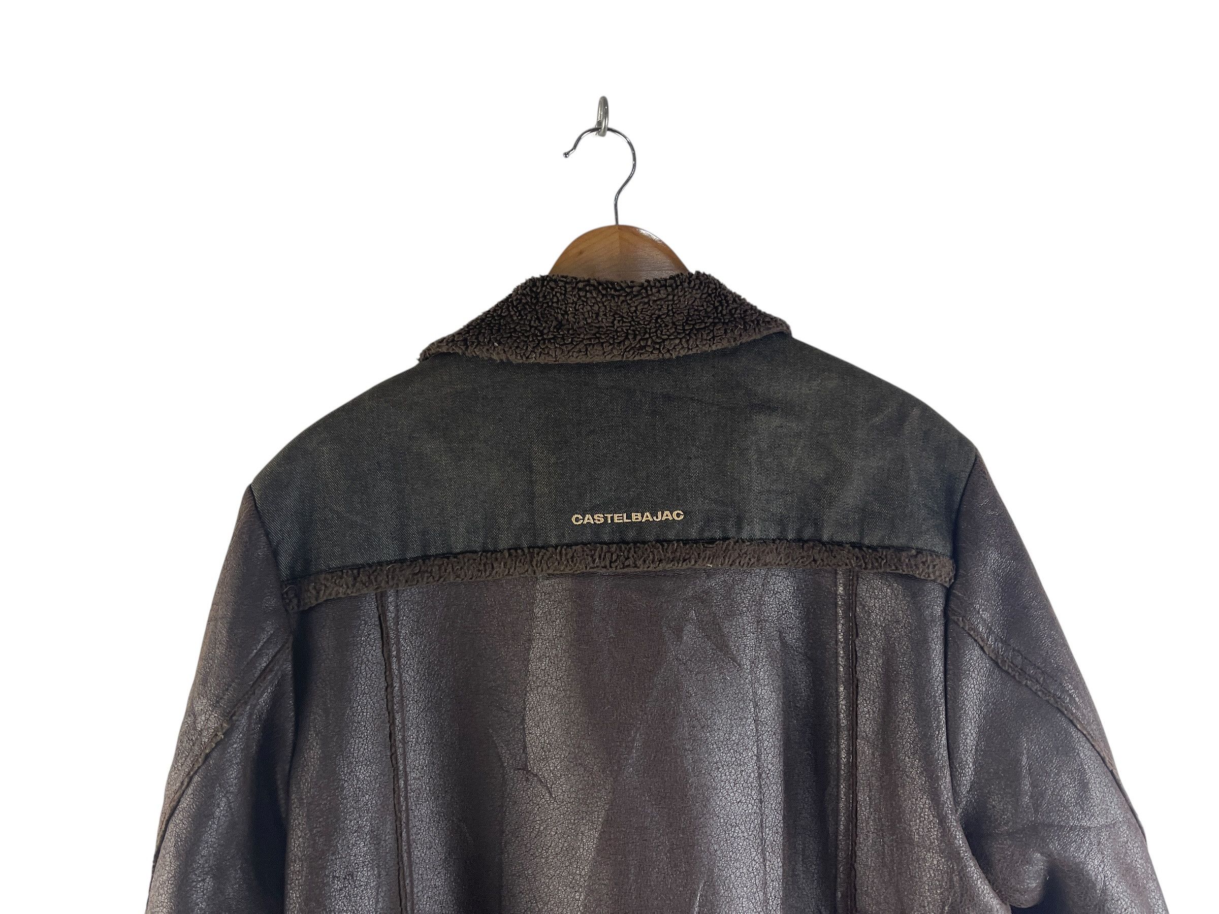Jean Charles De Castelbajac Vintage Castelbajac Sport Faux Shearling Leather Coat Jacket Size US L / EU 52-54 / 3 - 12 Thumbnail