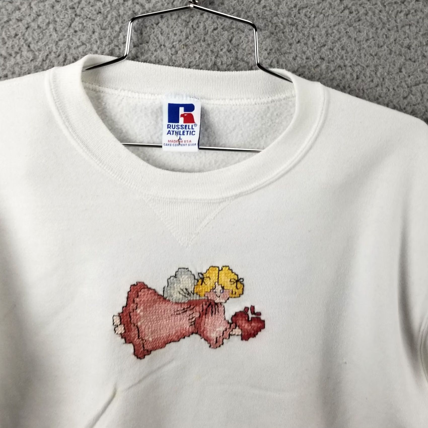 Russell Athletic Russell Sweatshirt Men L Vintage 90s Grandmacore USA Crewneck Pullover Size US L / EU 52-54 / 3 - 2 Thumbnail
