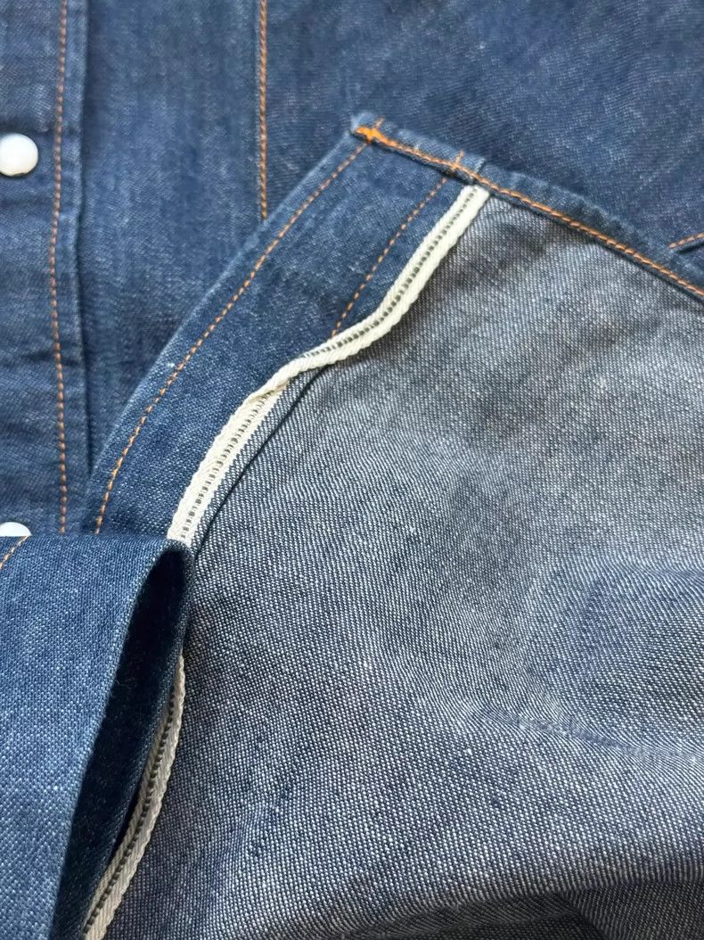 Visvim Visvim 13AW Water Drop Denim Shirt Size US L / EU 52-54 / 3 - 4 Thumbnail