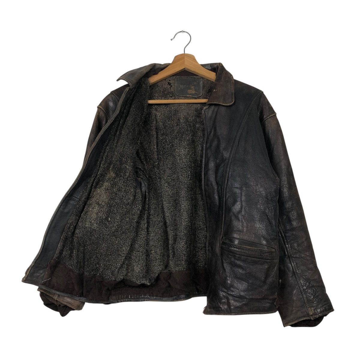 Aero Leathers 🔥TRUE VINTAGE 80’s LEATHER JACKET BLANKET RIDER HORSE Size US M / EU 48-50 / 2 - 12 Thumbnail