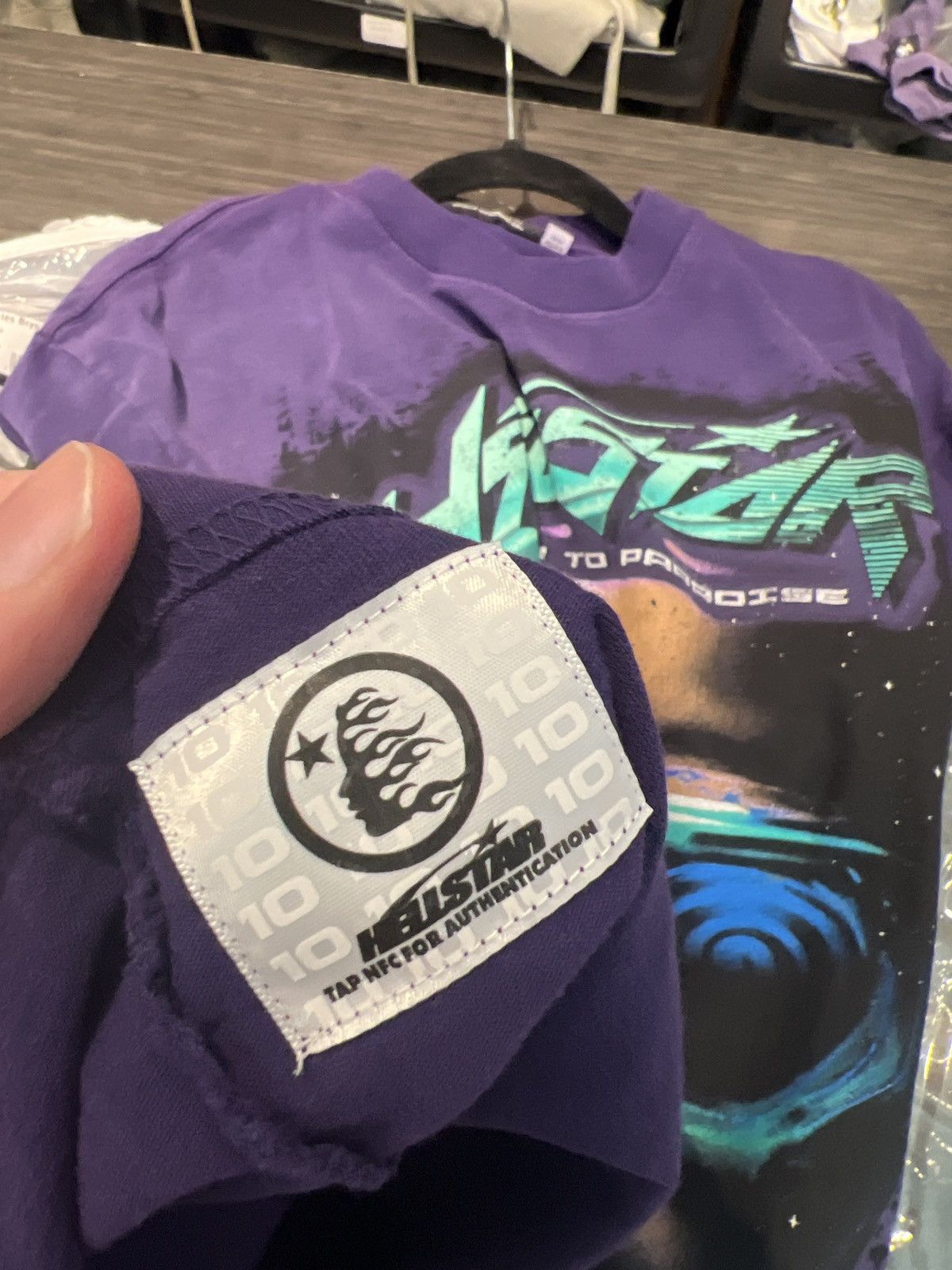 HELLSTAR Hellstar Goggles Shirt Purple Large Size US L / EU 52-54 / 3 - 5 Thumbnail
