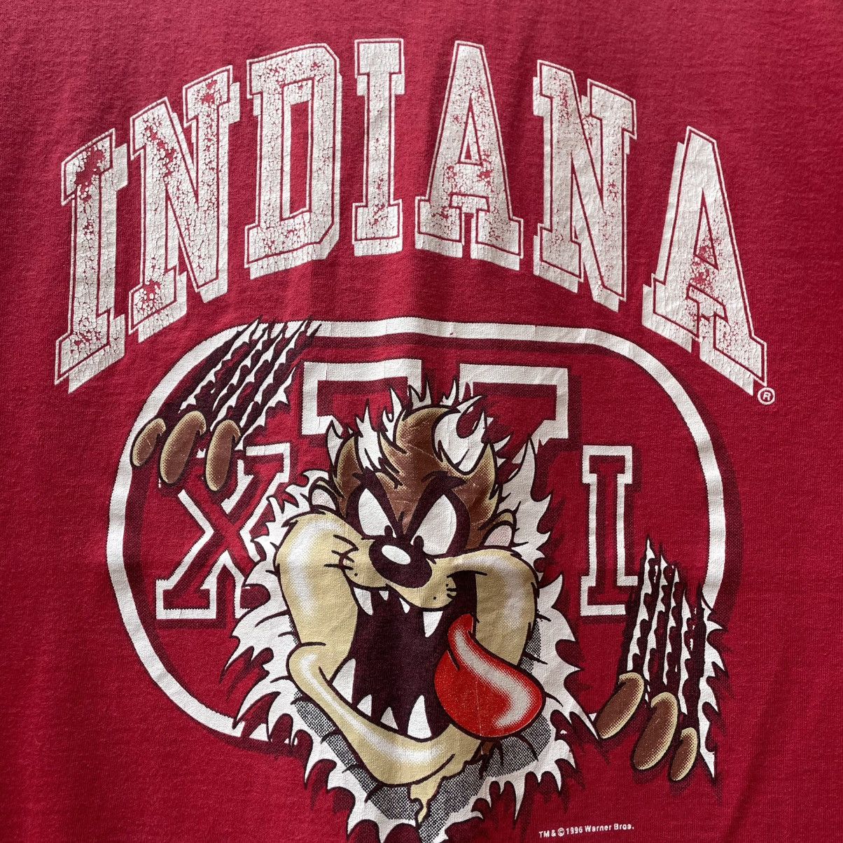 Other 🔥Vintage 1996 Looney Tunes Tazmania Indiana Hoosiers Tee Size US L / EU 52-54 / 3 - 5 Thumbnail