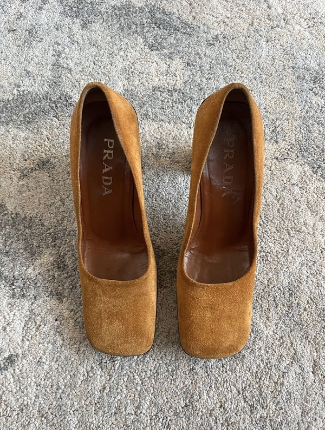 Prada Prada 1999 suede metallic plate heels Size US 8 / IT 38 - 2 Thumbnail