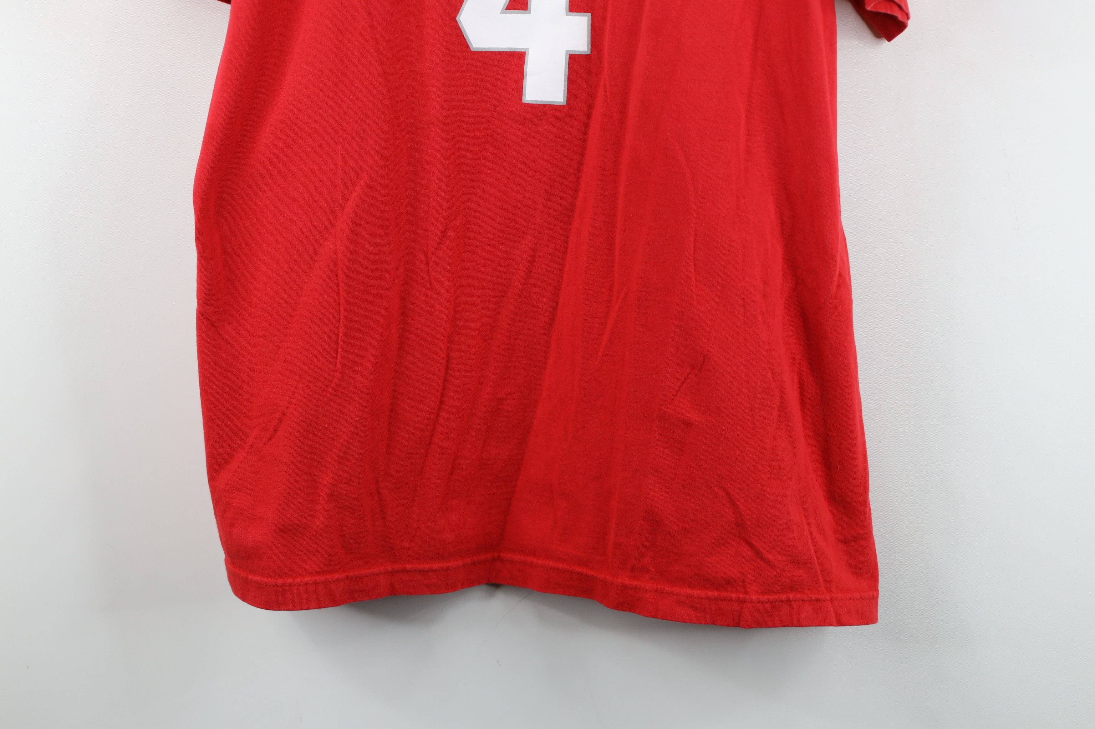 Nike Nike Ohio State University Football Jersey T-Shirt Red #4 Size US L / EU 52-54 / 3 - 3 Thumbnail