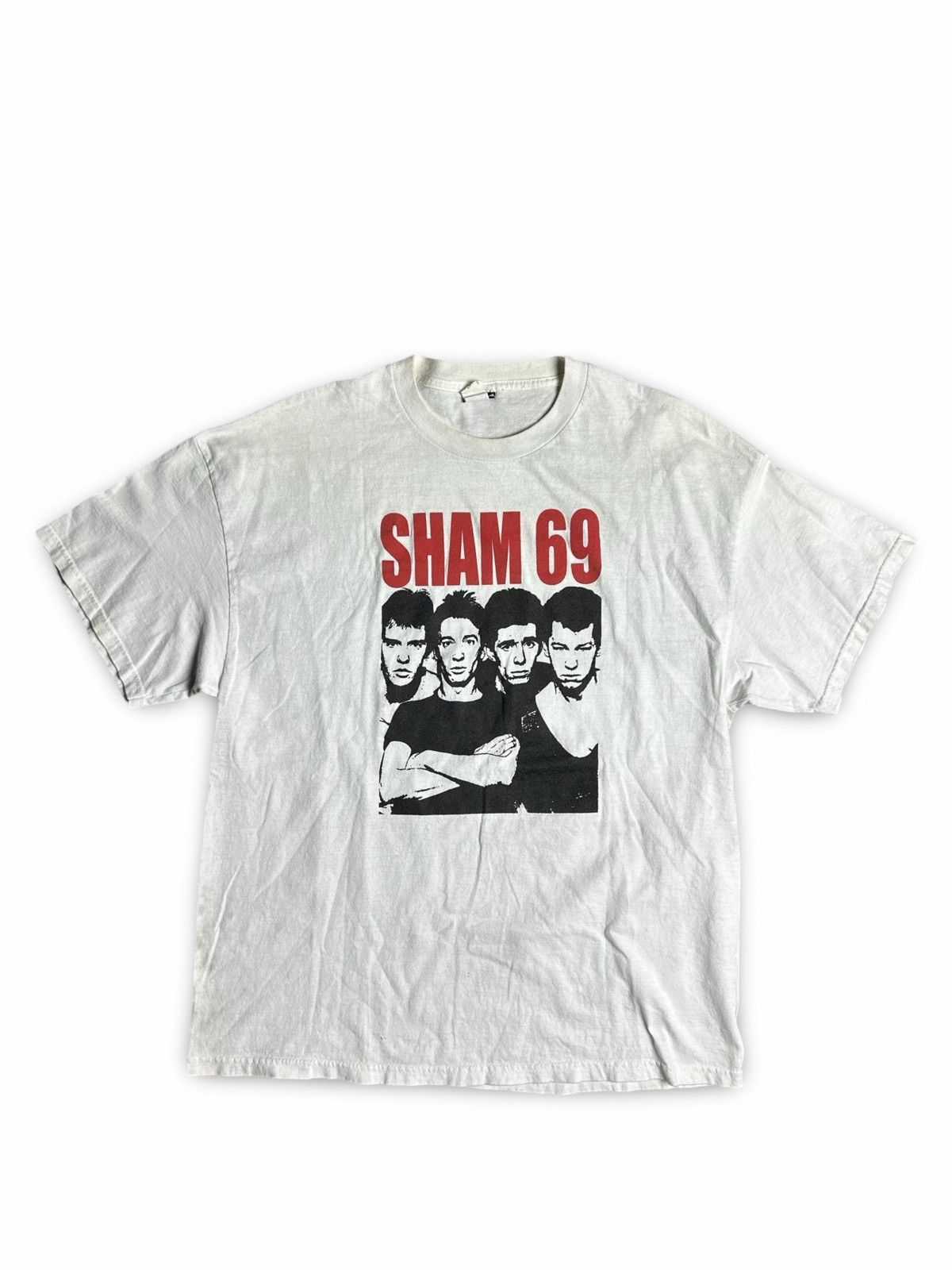 Japanese Brand × Vintage Sham 69 Punk Rock Band T-Shirt Size US XL / EU 56 / 4 - 1 Thumbnail
