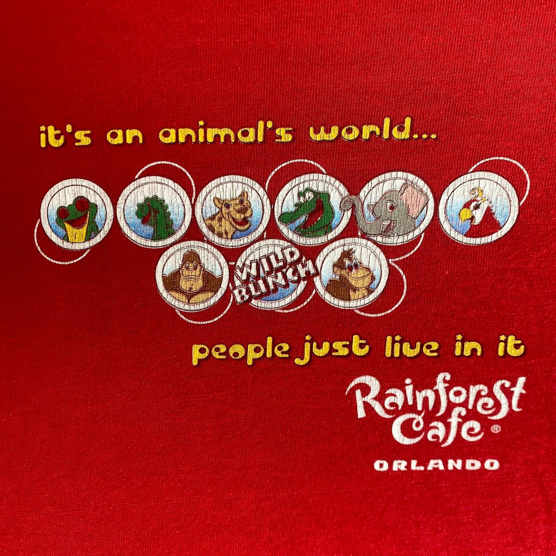 Vintage Vintage Y2K Rainforest Cafe T-Shirt Animals Nature Kidcore Size US S / EU 44-46 / 1 - 2 Thumbnail