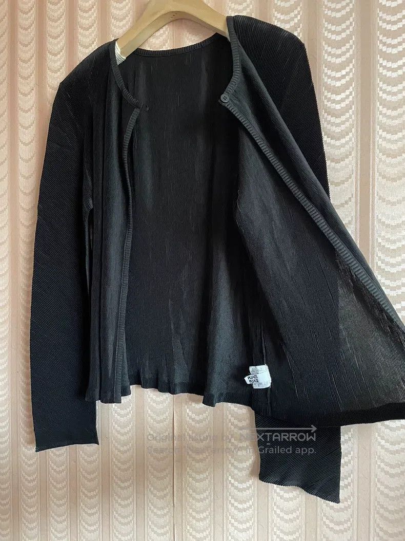 Issey Miyake Issey Miyake Black Toothpick Pattern Single Button Pleated Size L / US 10 / IT 46 - 4 Thumbnail