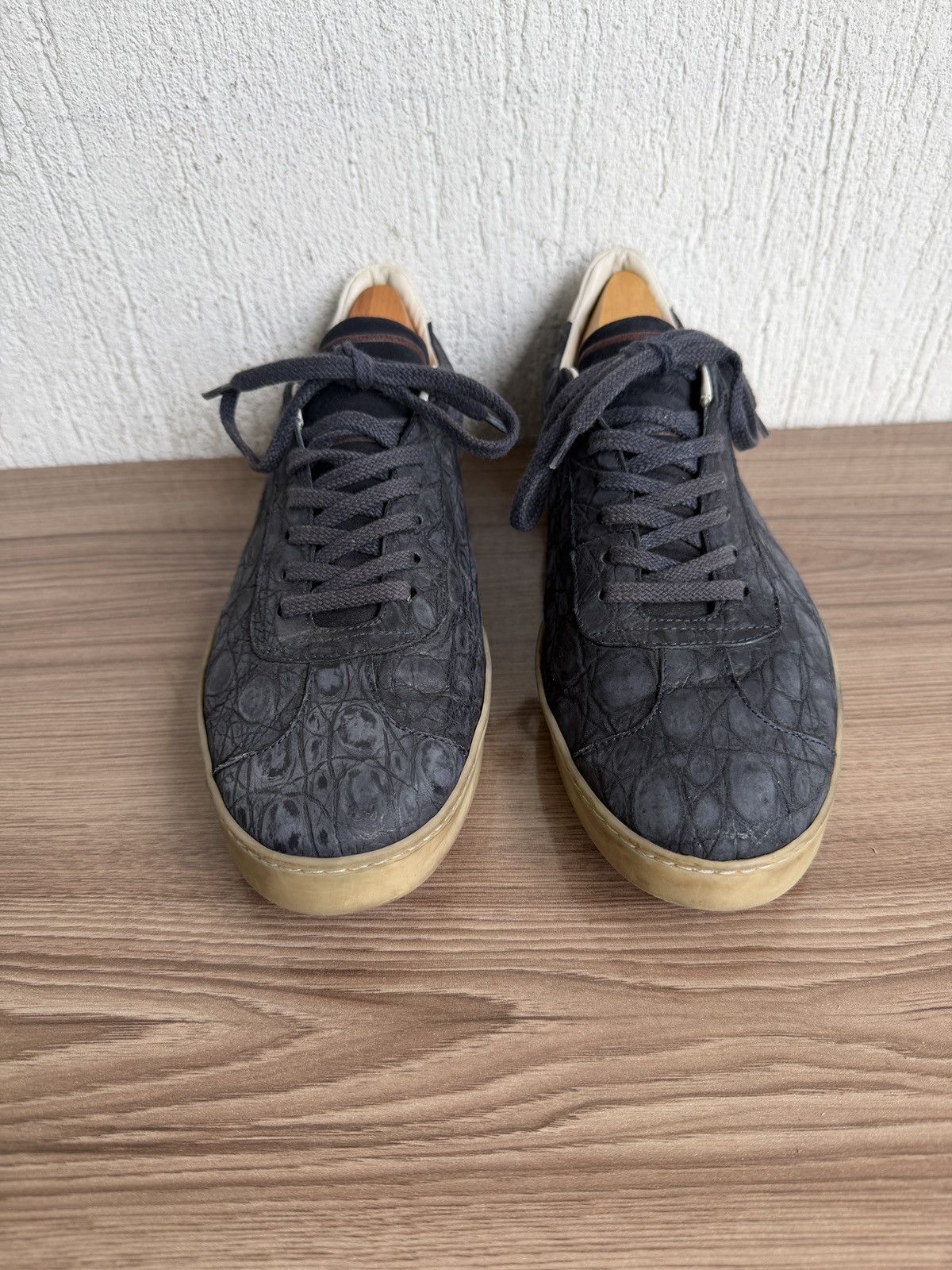 Loro Piana Crocodile embossed 70's walk sneaker Size US 9 / EU 42 - 6 Thumbnail