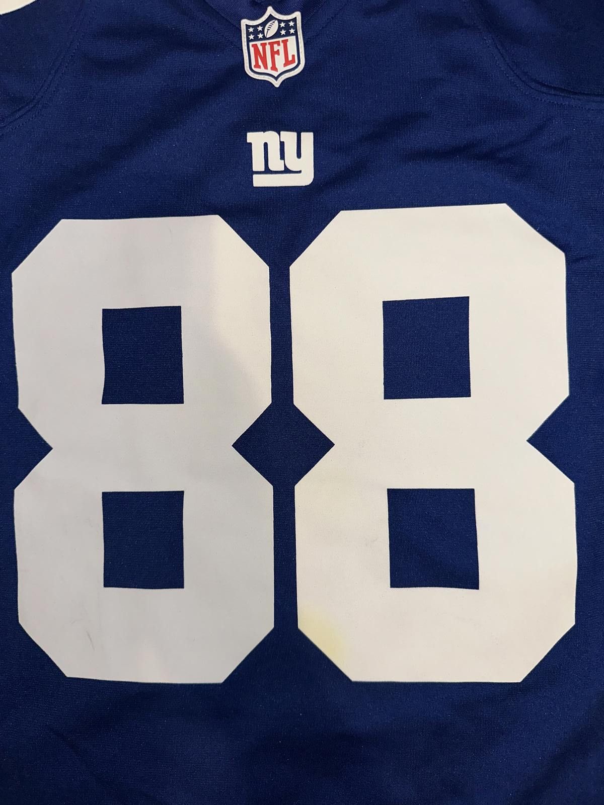 Nike Nike Men's NFL New York Giants (Hakeem Nicks) #88 Game Blue Football Jersey Size US L / EU 52-54 / 3 - 4 Thumbnail