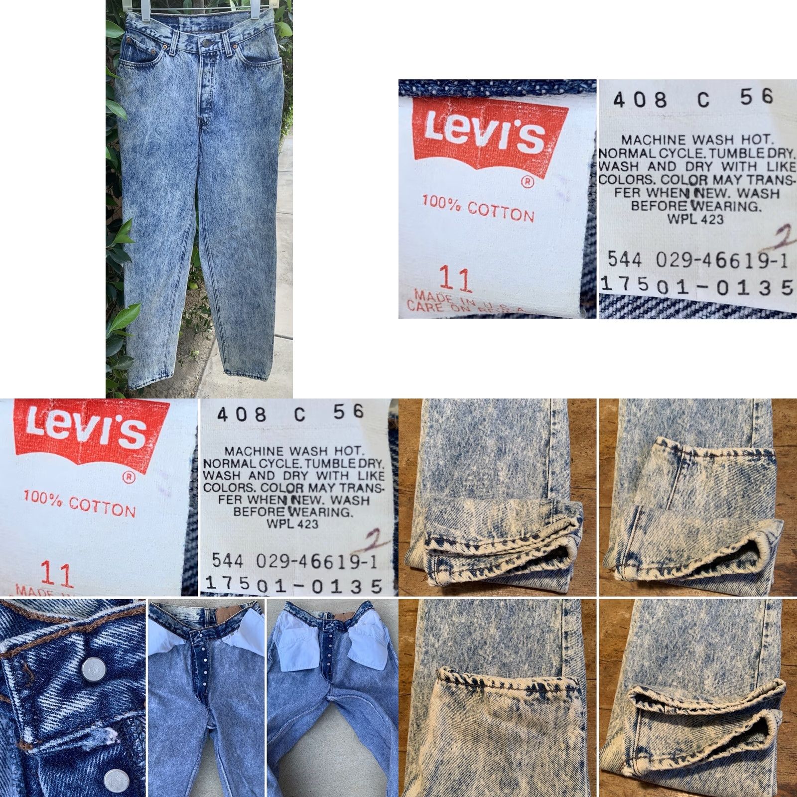 Levi's VINTAGE Levi's 501 Jeans Denim 80s 90s High Waist Tapered Leg Womens Juniors 28in Inseam 31.5in Blue Cotton Button Fly Size 32" / US 10 / IT 46 - 10 Thumbnail