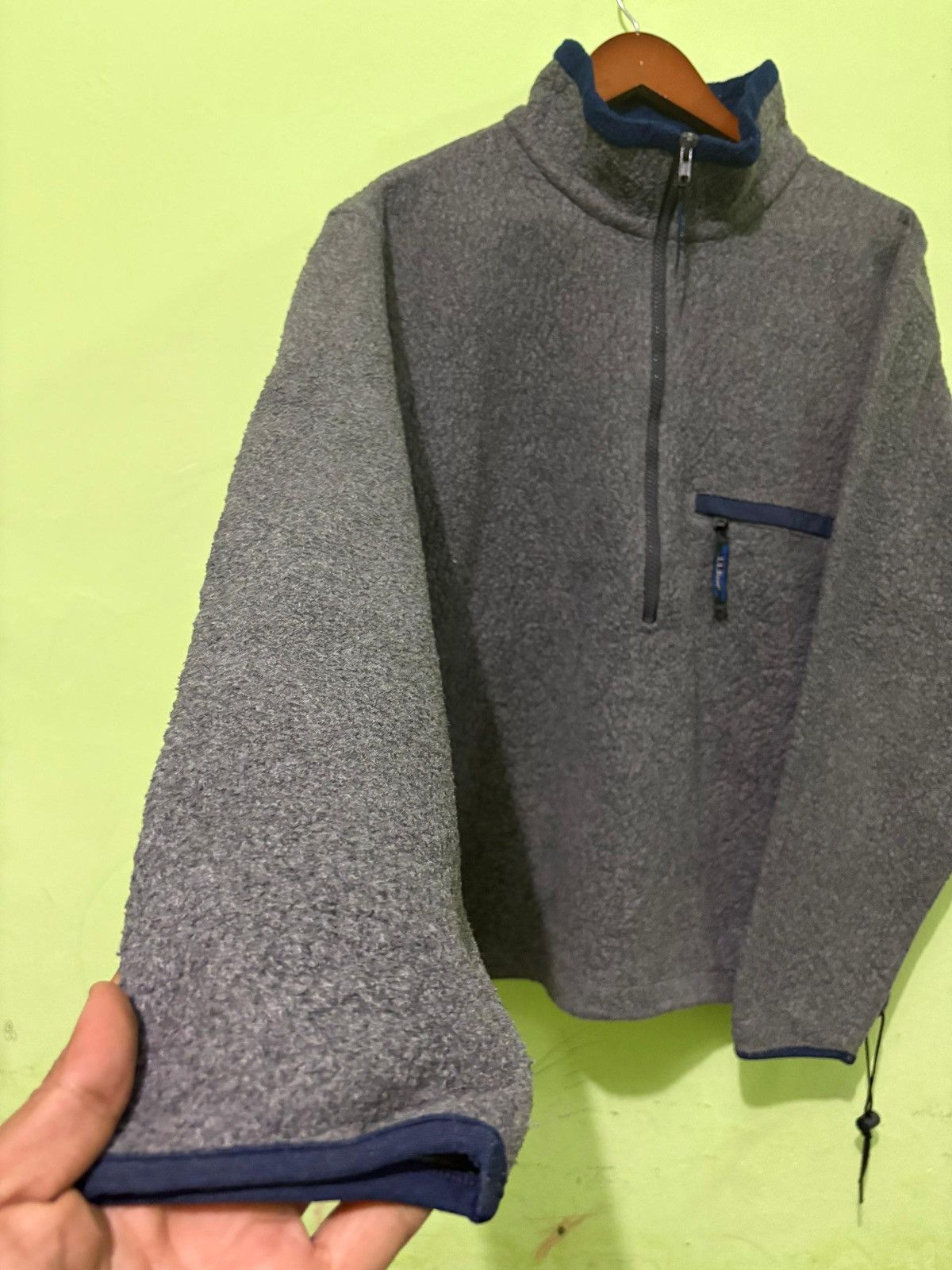 L.L. Bean Vintage 90’s L.L Bean Fleece Half Zipper Sweater Design Size US M / EU 48-50 / 2 - 2 Thumbnail