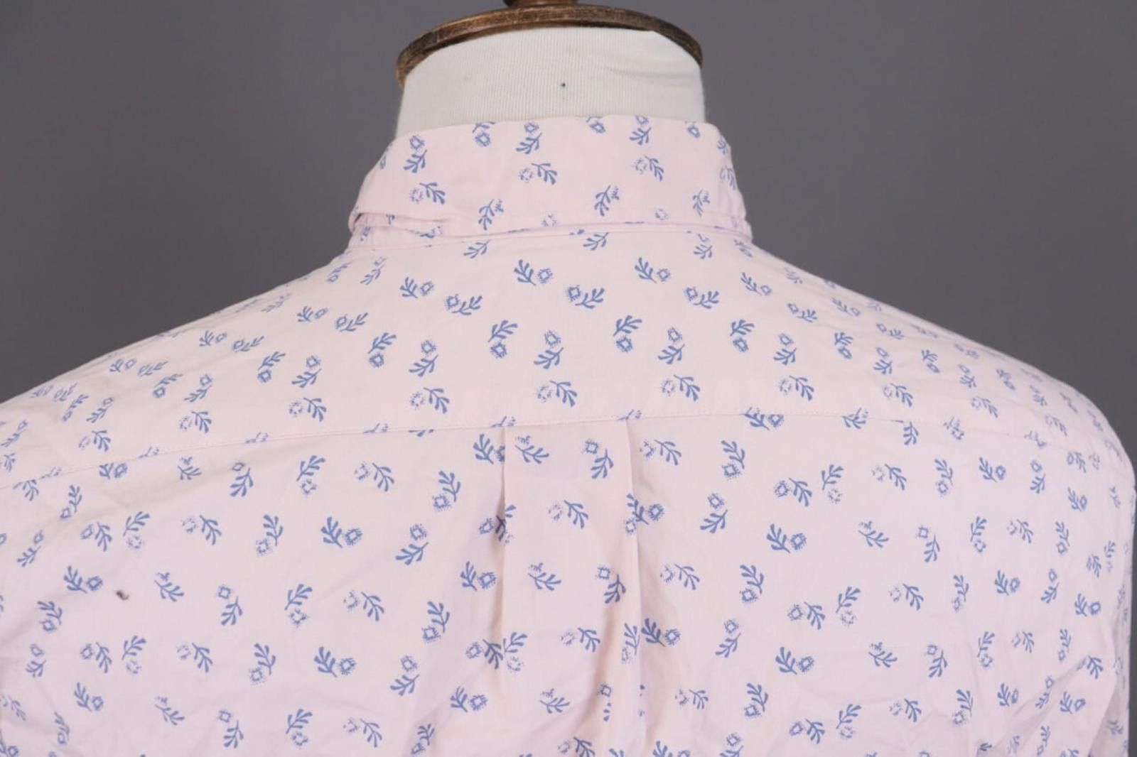 J.Crew J.Crew Slim Fit Pink Floral Dress Shirt Size 42 / L Size US L / EU 52-54 / 3 - 7 Thumbnail