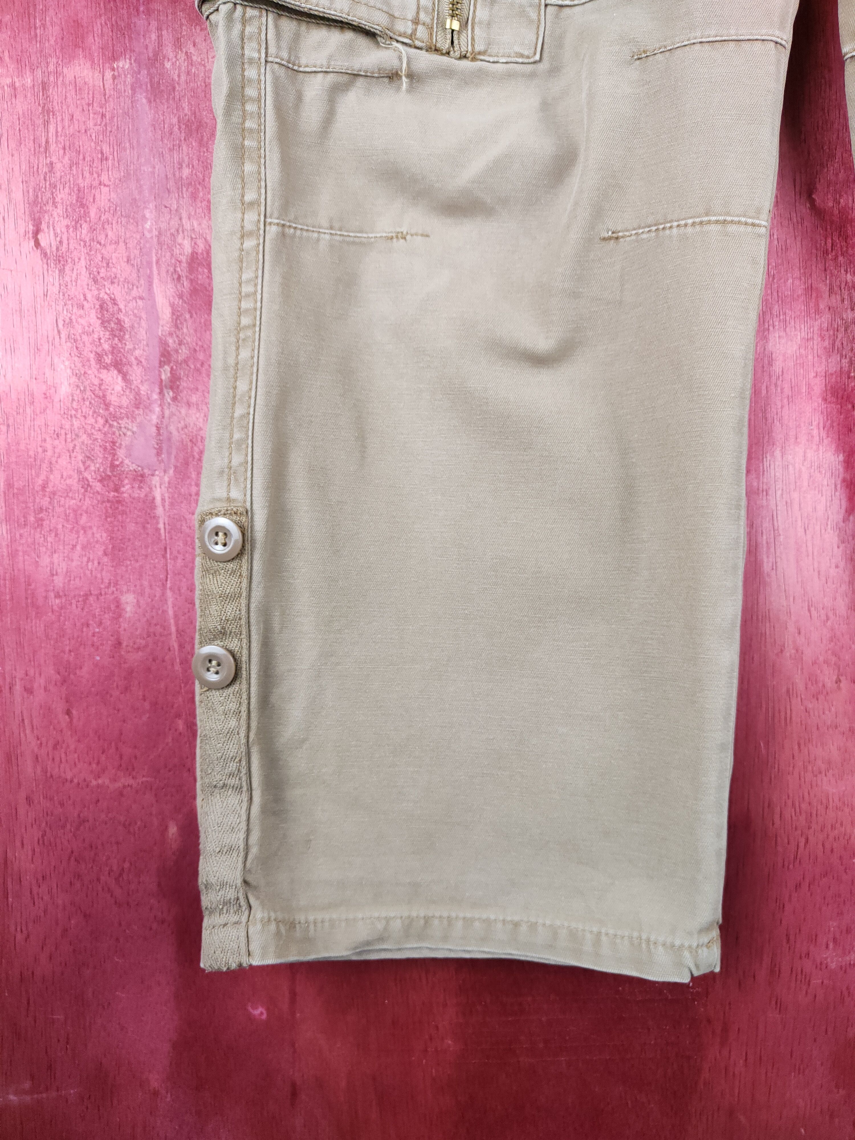 Japanese Brand Six-Star Beige Multipocket Tactical Cargo Pants #S1258 Size US 31 - 4 Thumbnail