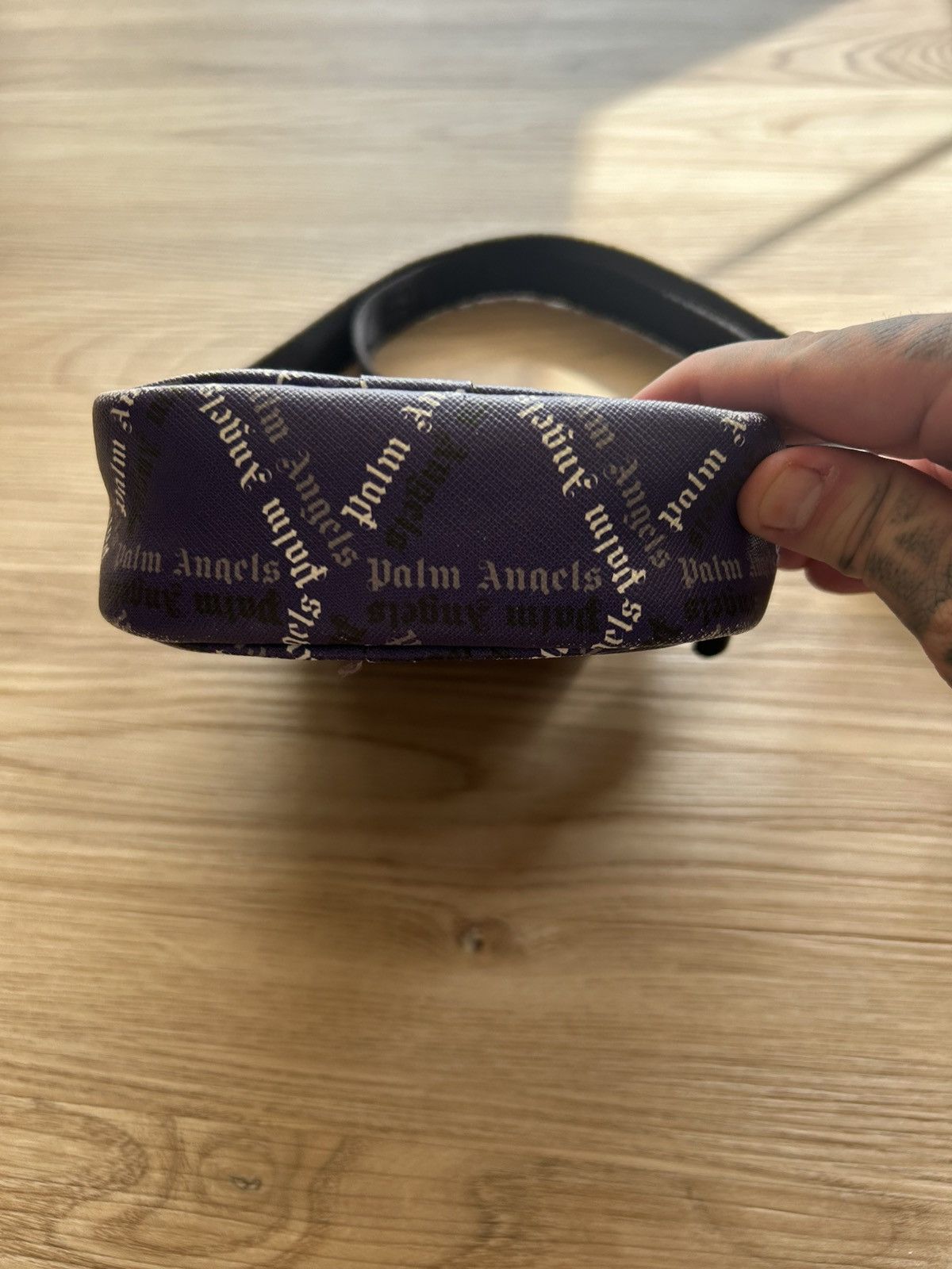 Palm Angels RARE! Palm Angels Leather Goyard Print Side Bag Size ONE SIZE - 3 Thumbnail
