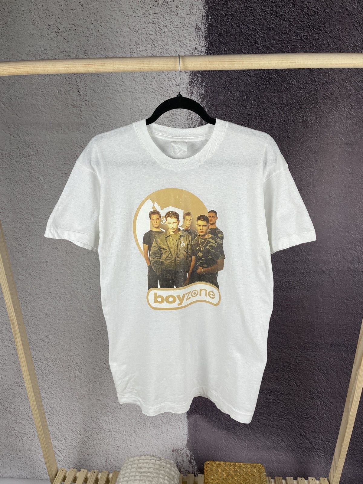 Band Tees Boyzone vintage 1996 Underwold band tee shirt rare Size US S / EU 44-46 / 1 - 1 Thumbnail