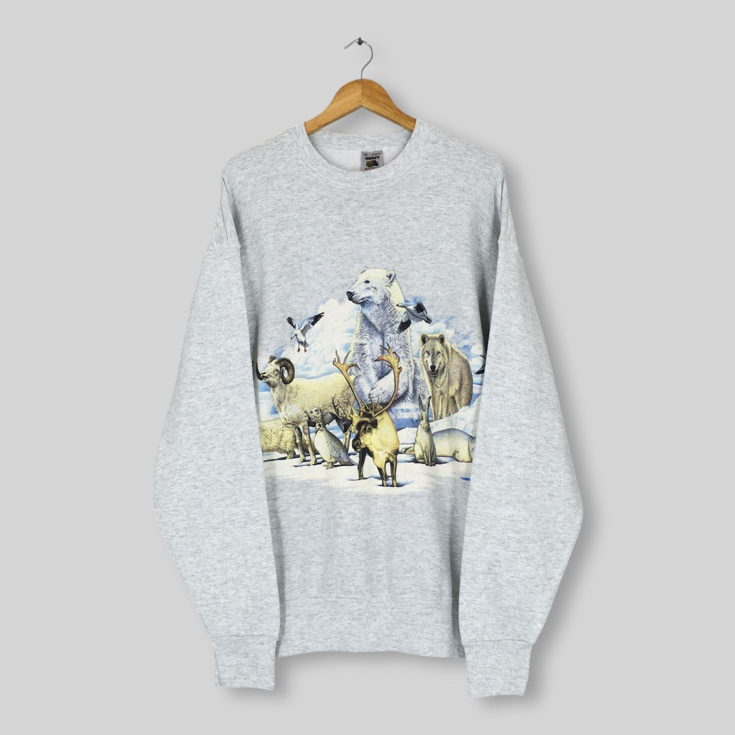 Habitat Vintage 90s Animal Wildlife Nature Sweatshirt XLarge Size US XL / EU 56 / 4 - 1 Thumbnail