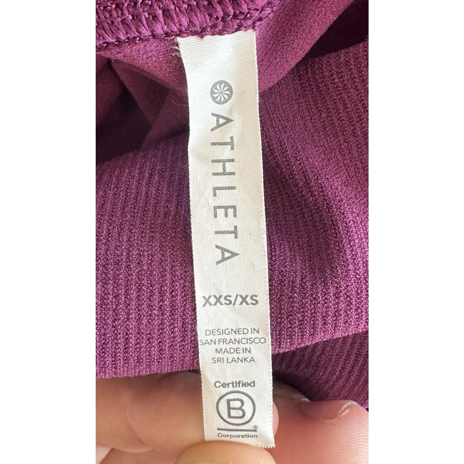 Athleta Athleta Womens XS Purple Seamless High Rise Yoga Leggings Size 27" / US 4 / IT 40 - 4 Thumbnail