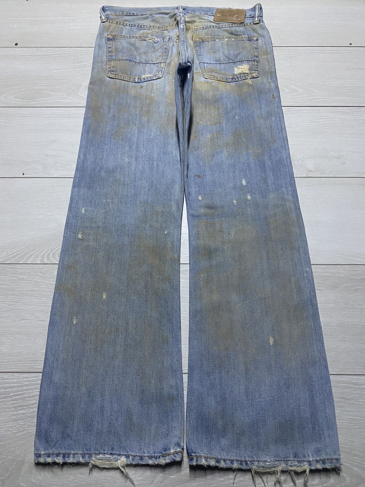 Seditionaries Vintage Handcraft Ambercrombie And Fitch Mud Wash Baggy Jean Size US 32 / EU 48 - 2 Thumbnail