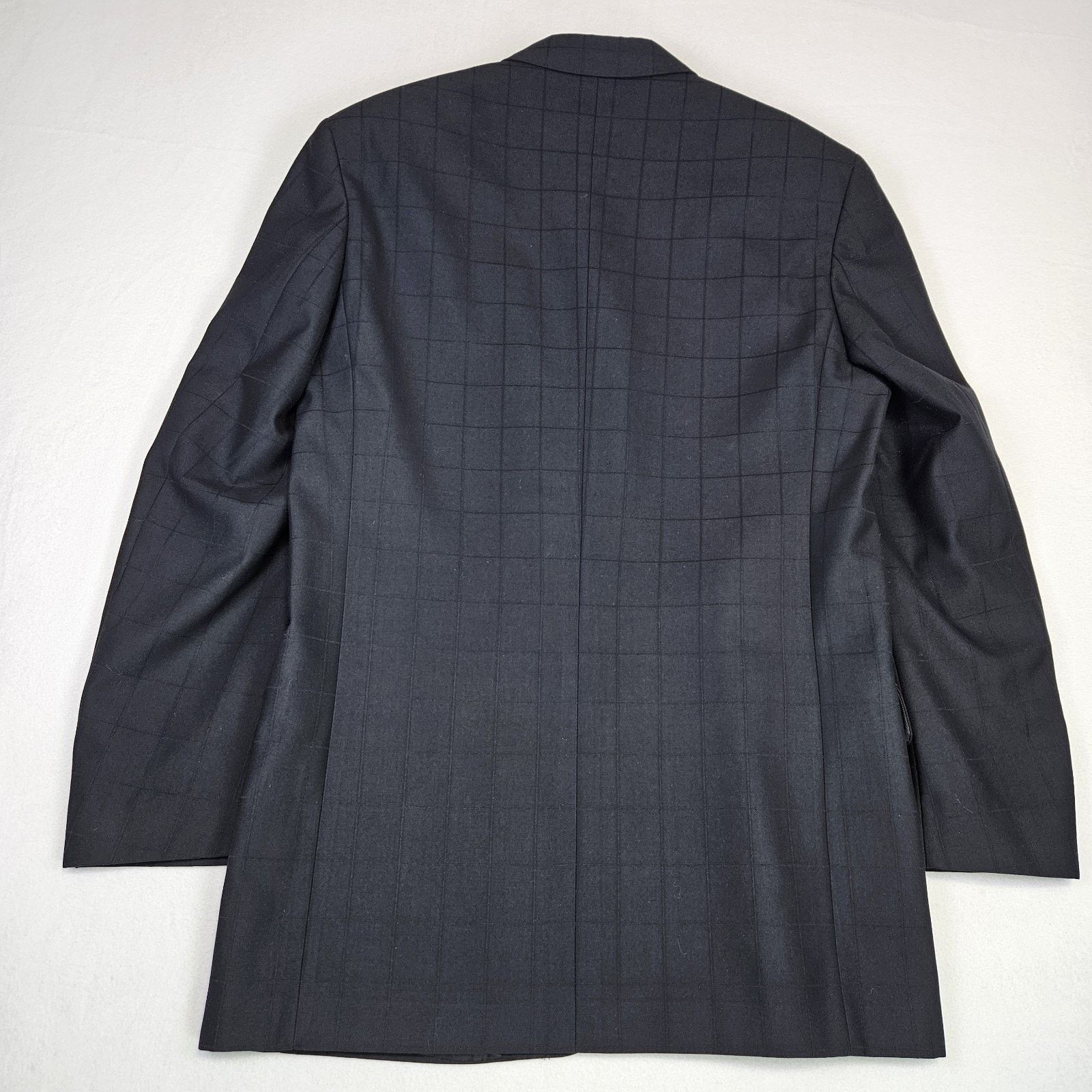 Other Italian Windowpane Overcoat Blazer Mens 40L Size 40L - 7 Thumbnail