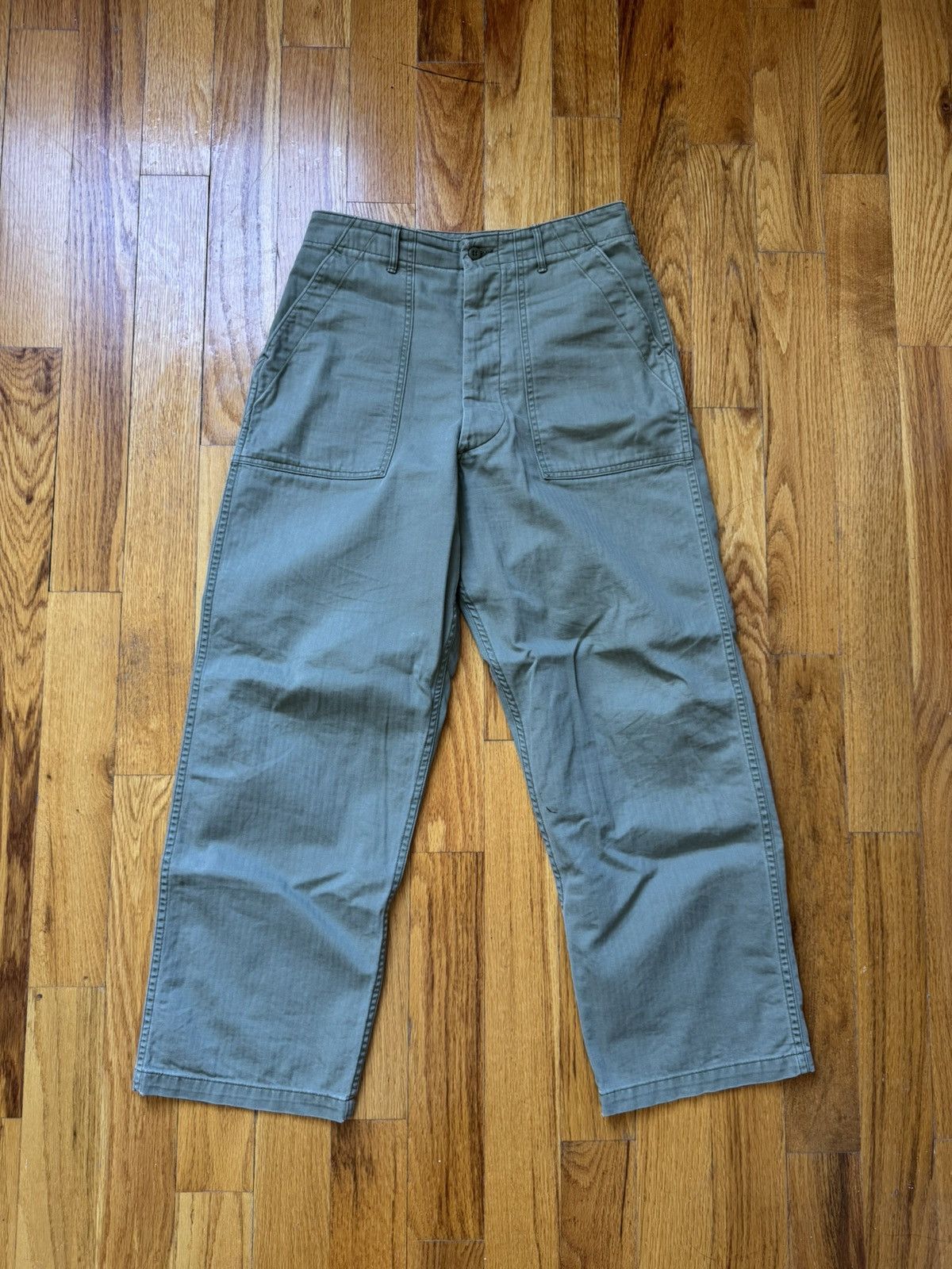 Orslow Herringbone Fatigue Pants Size US 30 / EU 46 - 1 Thumbnail