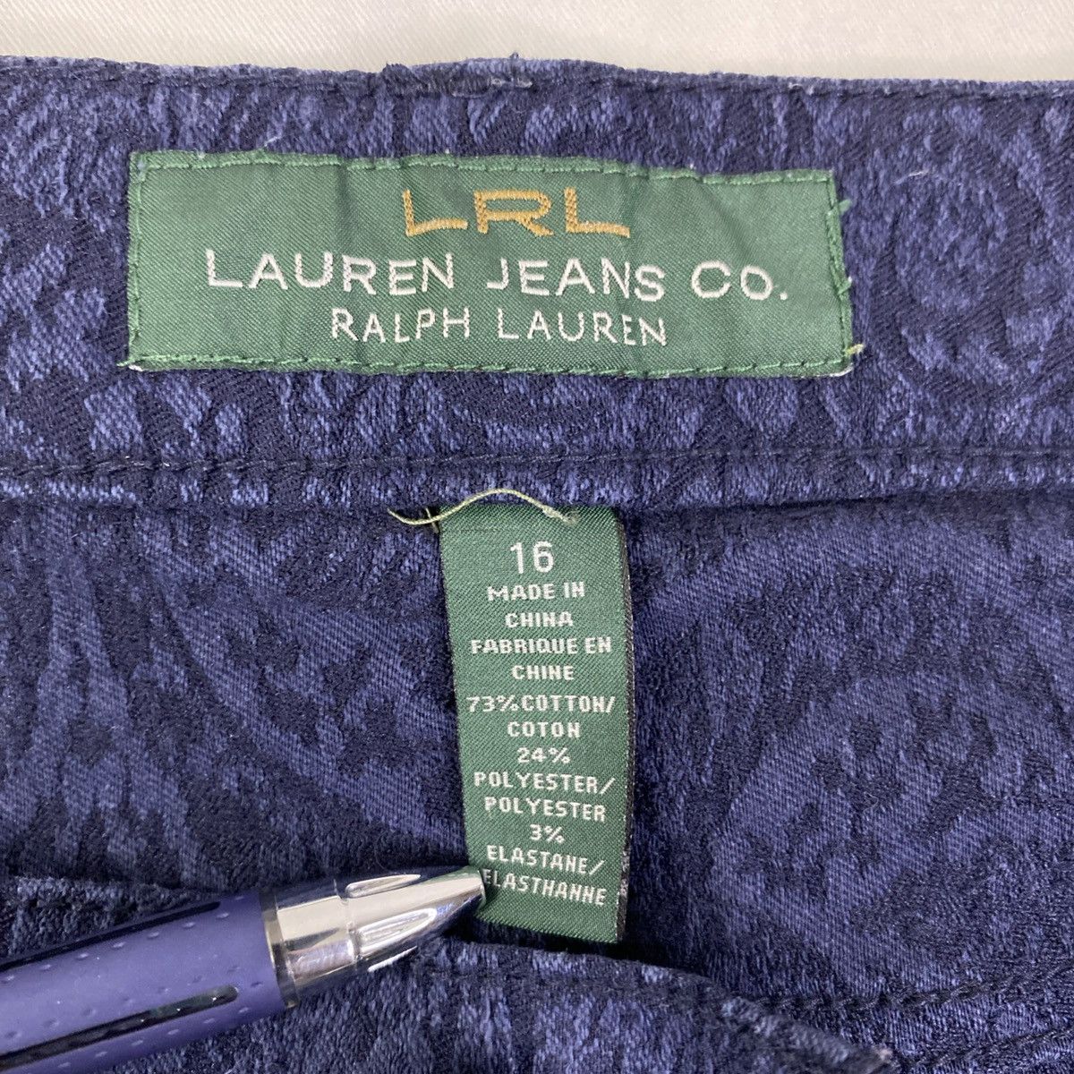 Ralph Lauren Lauren Ralph Lauren Jeans Co Womens Sz 16 Casual Blue EUC Size 38" / US 16 / IT 52 - 7 Thumbnail