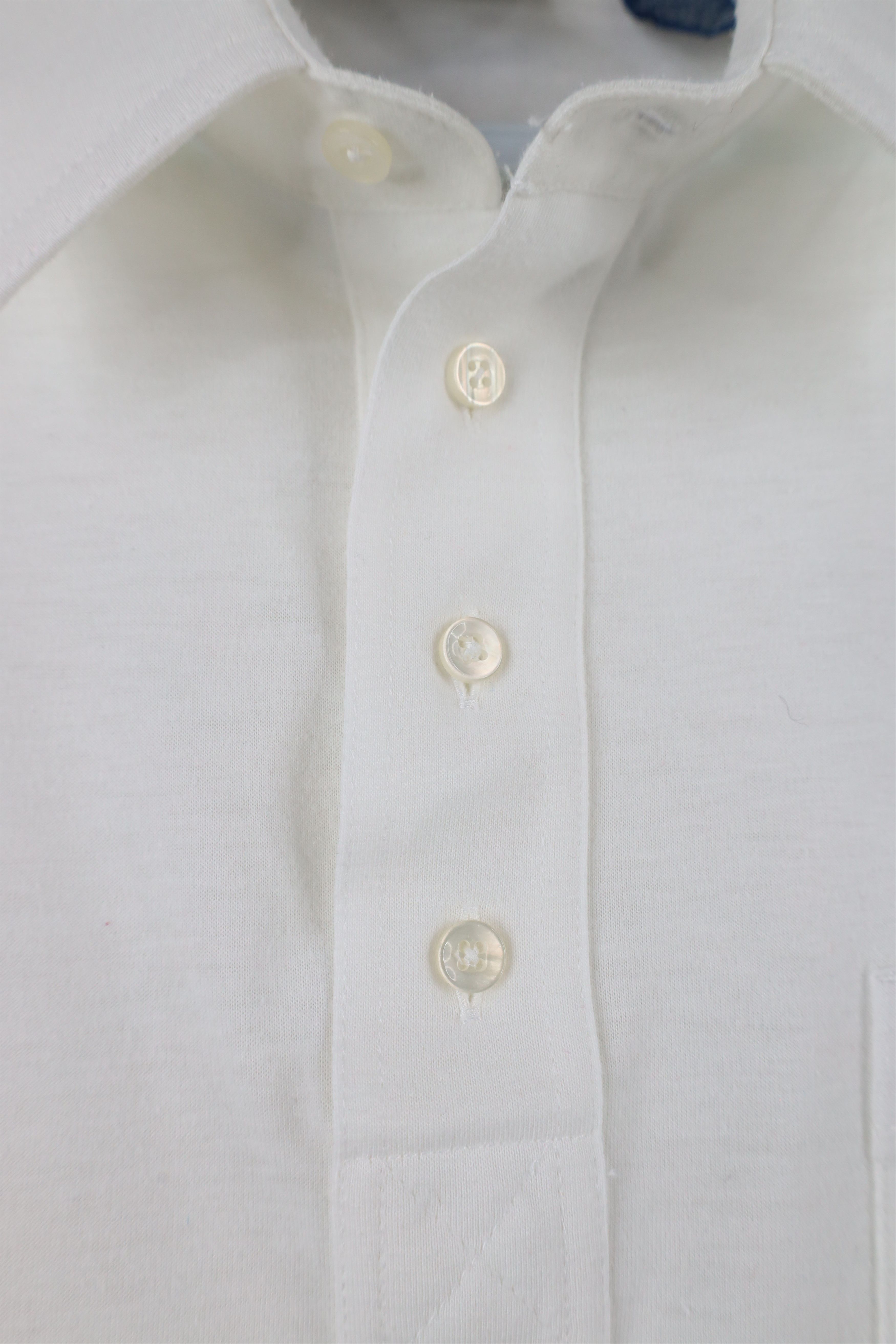 Vintage Vintage 90s Streetwear Knit Collared Golf Polo Shirt White Size US L / EU 52-54 / 3 - 4 Thumbnail