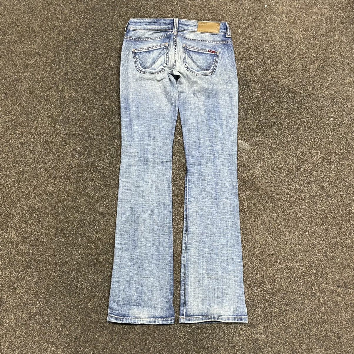 Vintage Y2K Vintage Flared Distressed Wide Leg Jeans Grunge Logo 29 Size US 29 - 3 Thumbnail