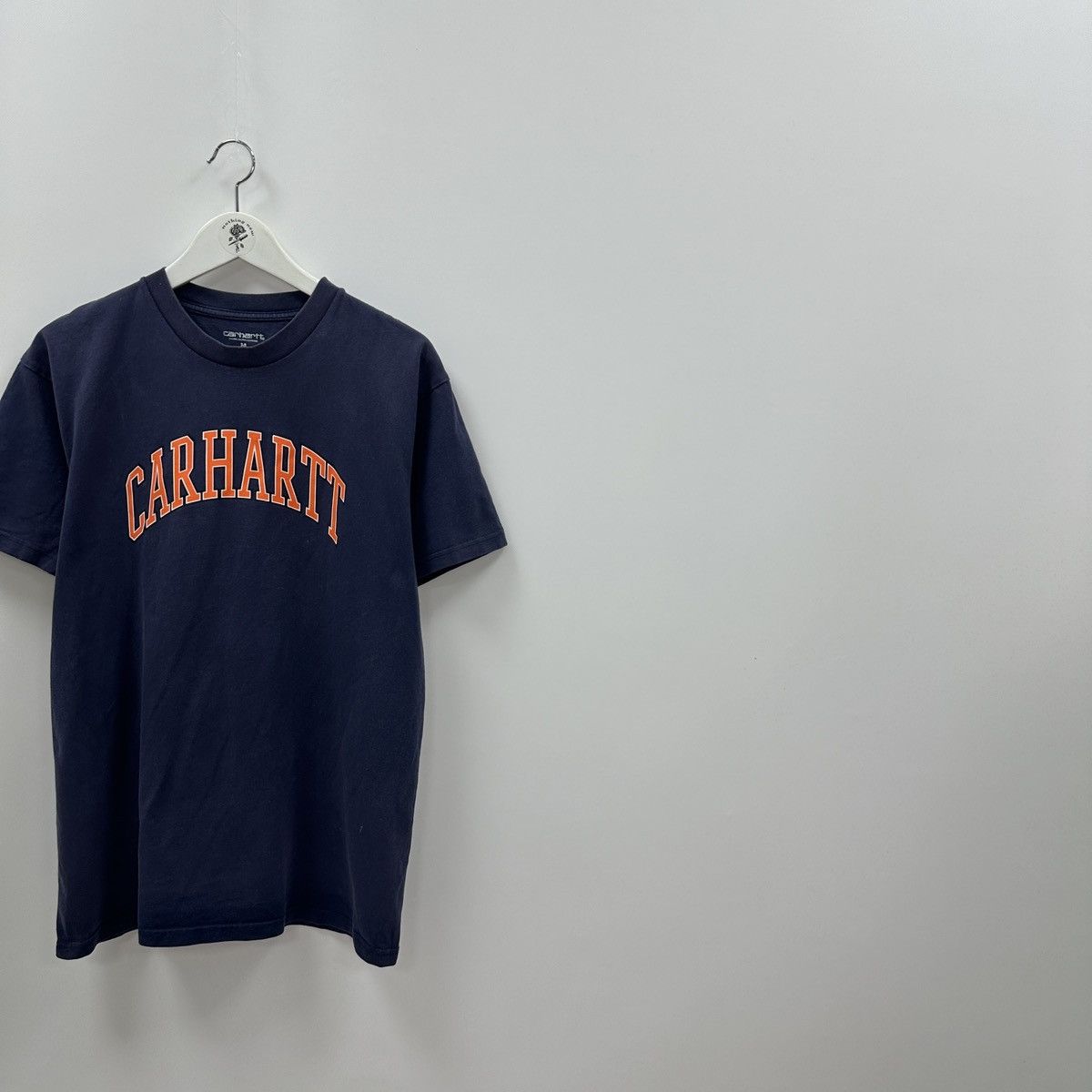 Carhartt Vintage 00s Carhartt WIP big logo washed tee Knowledge y2k Size US M / EU 48-50 / 2 - 2 Thumbnail