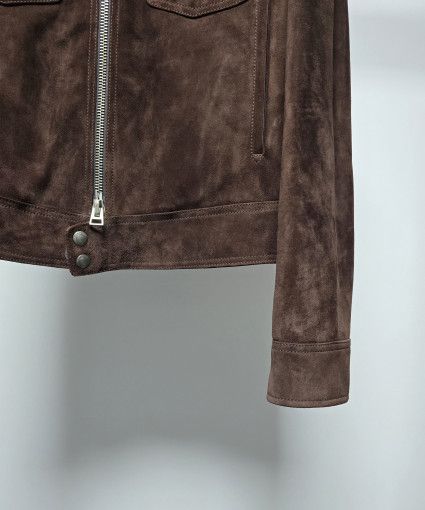 Tom Ford o1sm1stk0824 Suede Zip-up Jacket in Dark Brown Size US M / EU 48-50 / 2 - 3 Thumbnail