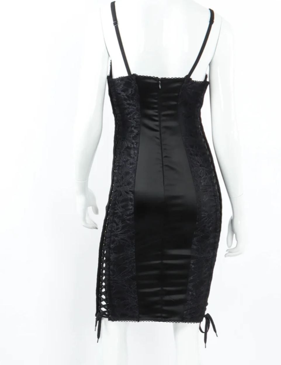 Dolce & Gabbana D&G Dolce and Gabbana Lace Up Bustier Large Corset Dress Size L / US 10 / IT 46 - 3 Thumbnail