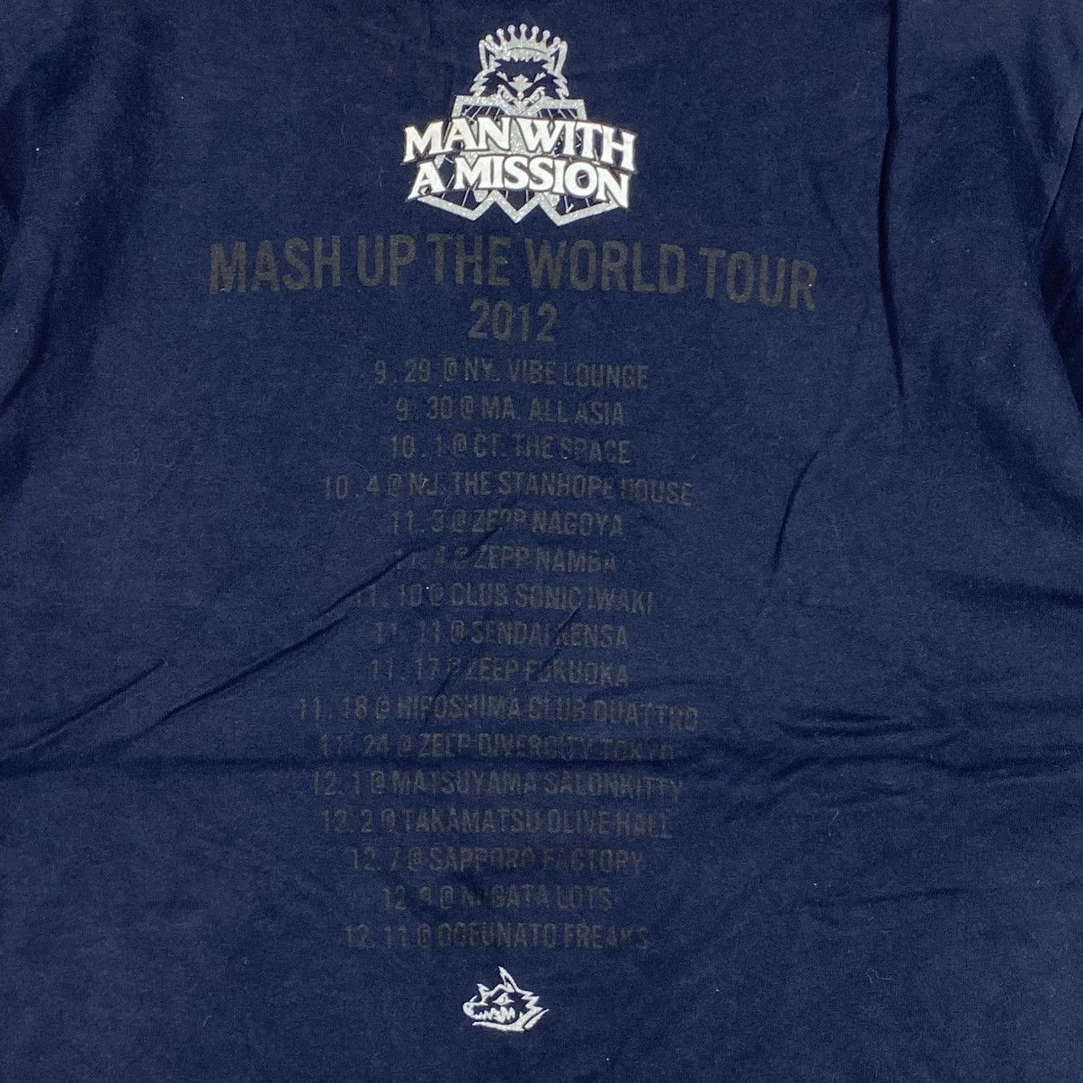 Band Tees Man With A Mission Mash Up The World Tour 2012 Band TeeShirt Size US L / EU 52-54 / 3 - 6 Thumbnail