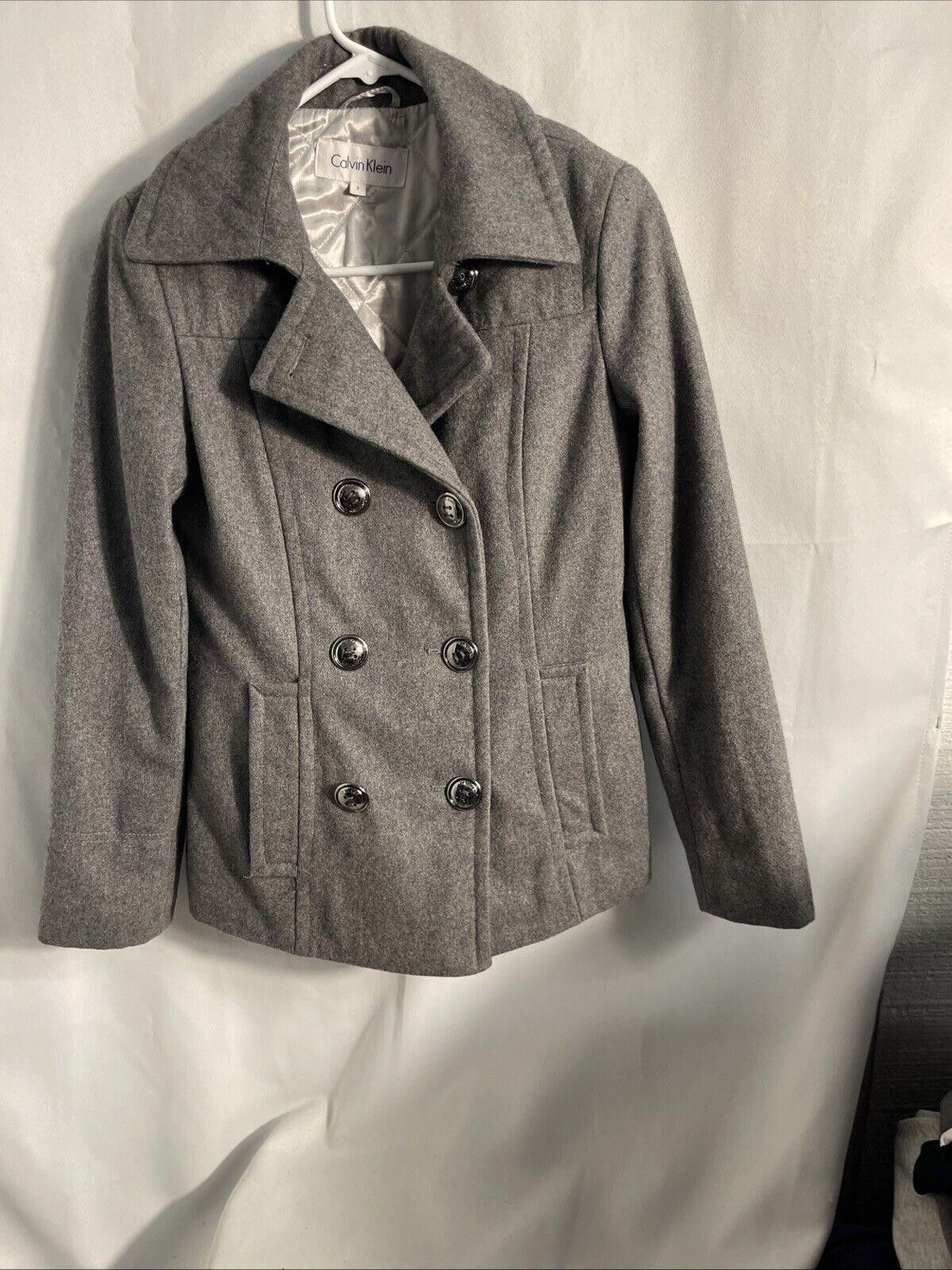 Calvin Klein Calvin Klein Women's Pea Coat Sz 2 Size XS / US 0-2 / IT 36-38 - 1 Thumbnail