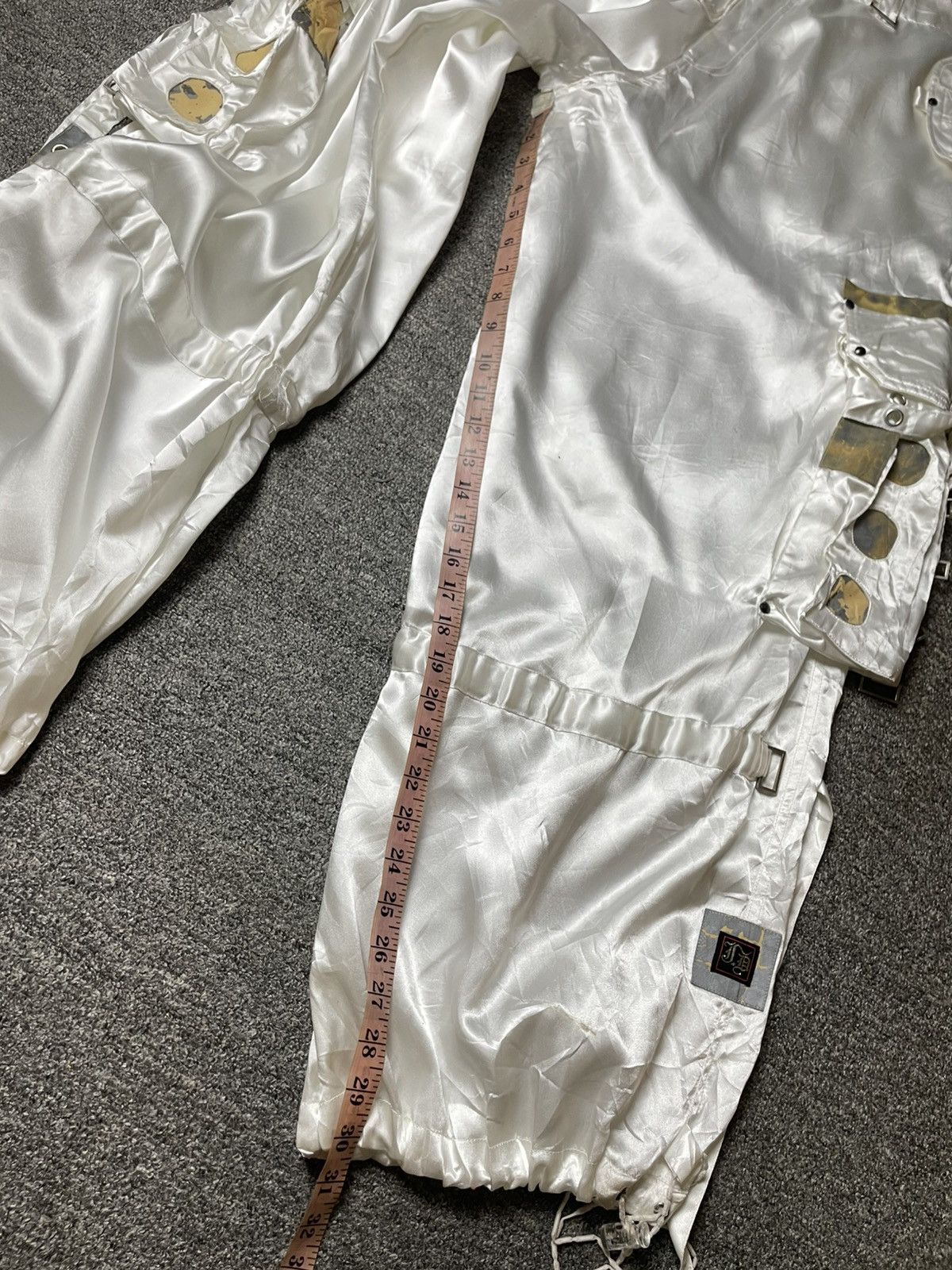 Japanese Brand 🔥 Ermosa by Juvenile Delinquent Satin Cargo Pants 🔥 (142) Size US 34 / EU 50 - 13 Thumbnail