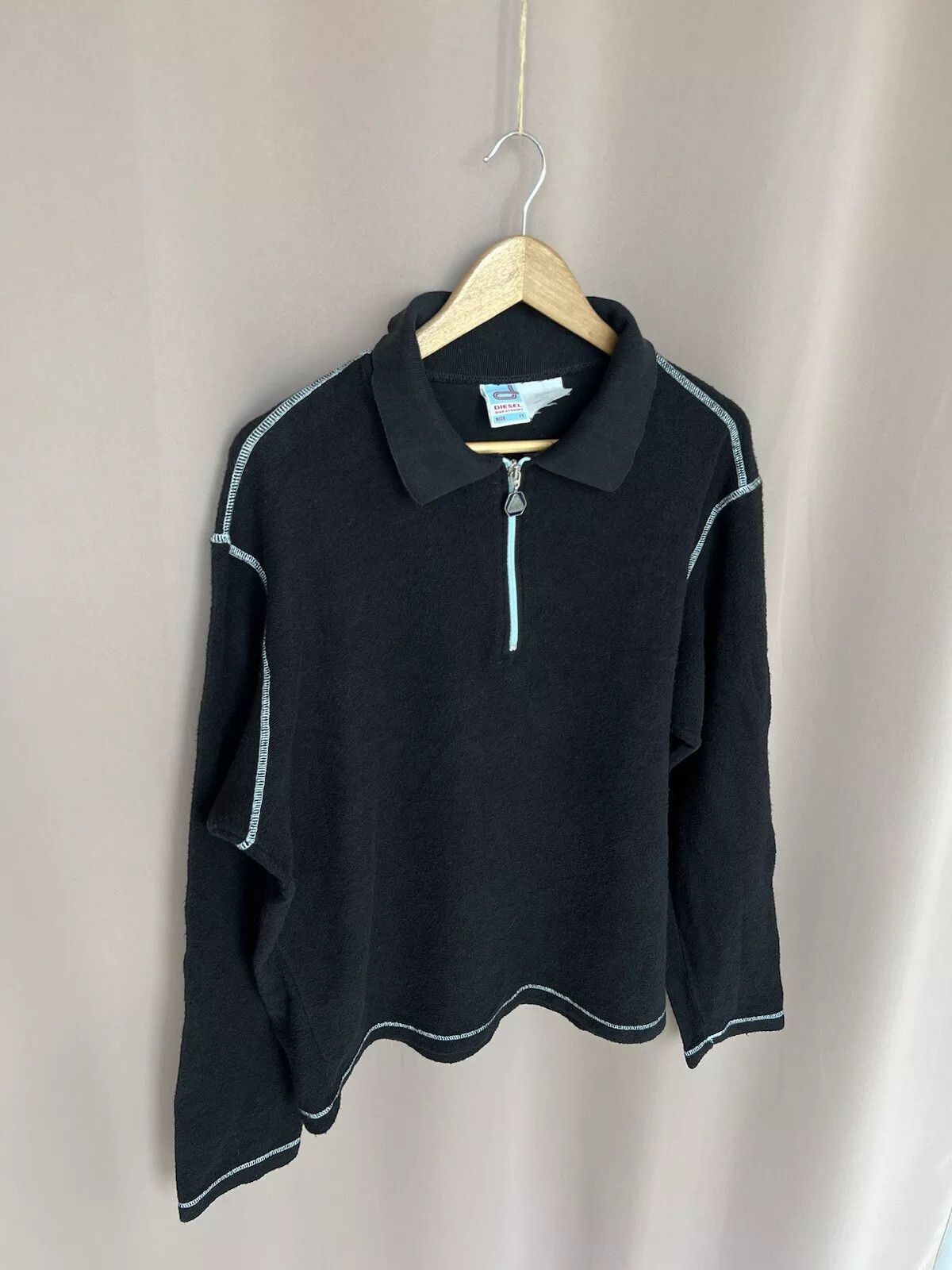 Diesel Diesel 7 Vintage Sweatshirt Size XL Half Zip Jumper Rare Size US XL / EU 56 / 4 - 5 Thumbnail