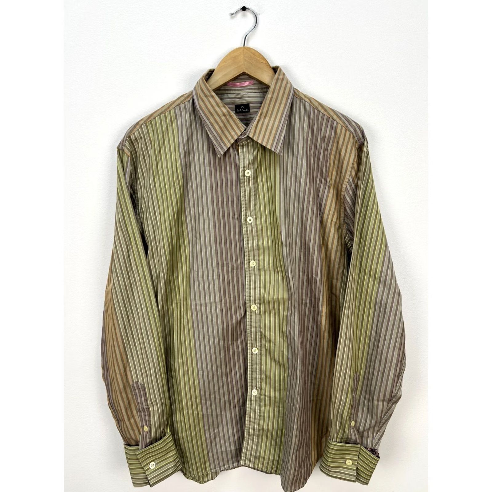 Paul Smith Paul Smith Multicolor Stripe Shirt Button Down Shirt Long Sleeve Mens XL Size US XL / EU 56 / 4 - 4 Thumbnail