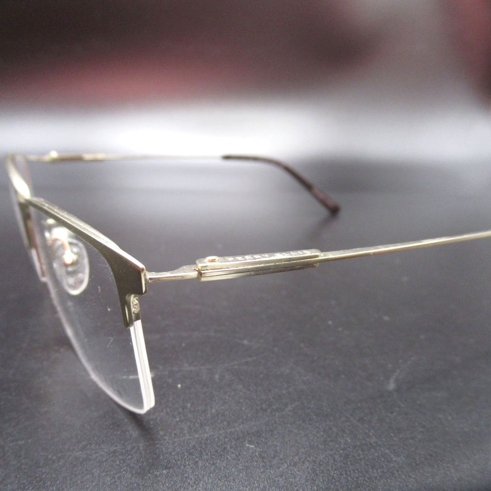 Perry Ellis Perry Ellis Eyeglasses Frames PE439-3 Stainless Steel Gold Tone 54-18-140 Unisex Mens Rectangle Semi-Rimless Business Size ONE SIZE - 3 Thumbnail