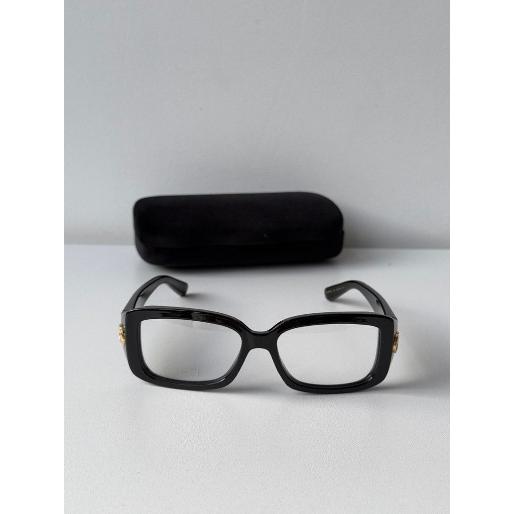 Gucci NEW Gucci GG1406O Black Marmont Eyeglasses Frames Size ONE SIZE - 2 Thumbnail