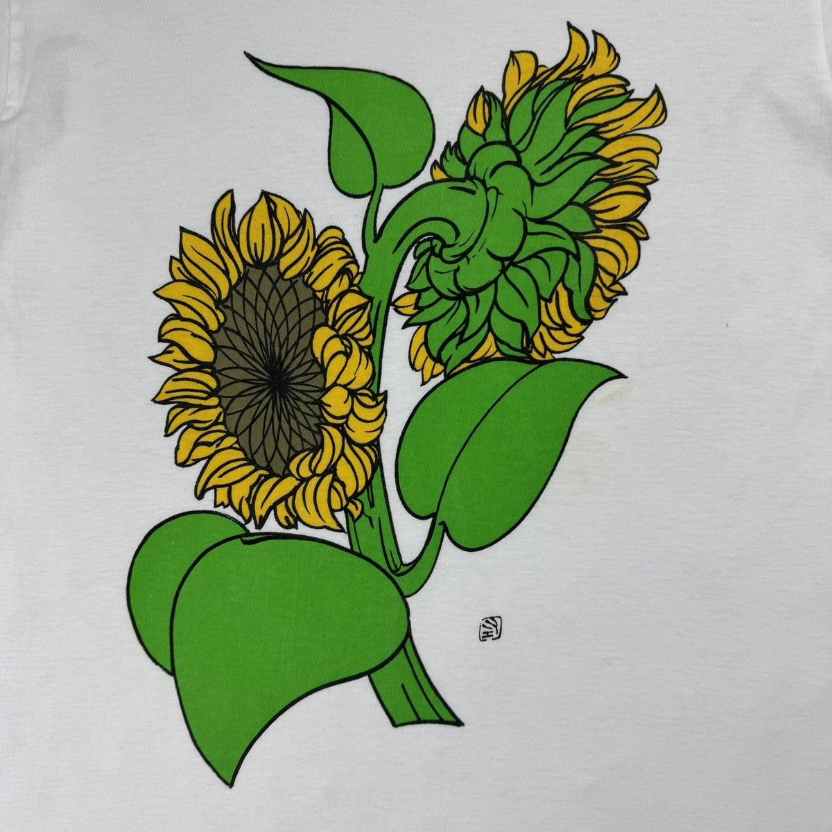 Vintage Vintage Japan Flora Sunflower Illustration T-shirt Size US M / EU 48-50 / 2 - 6 Thumbnail