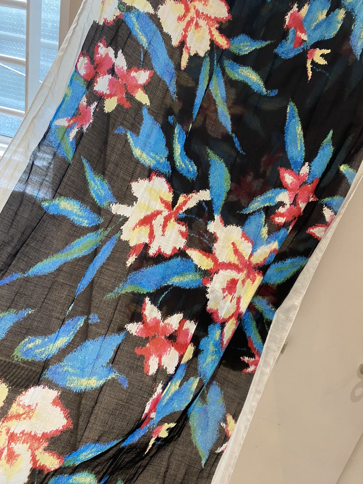 Balenciaga Balenciaga Paris SS13 Floral Cotton Shirt & Scarf Size US M / EU 48-50 / 2 - 14 Thumbnail