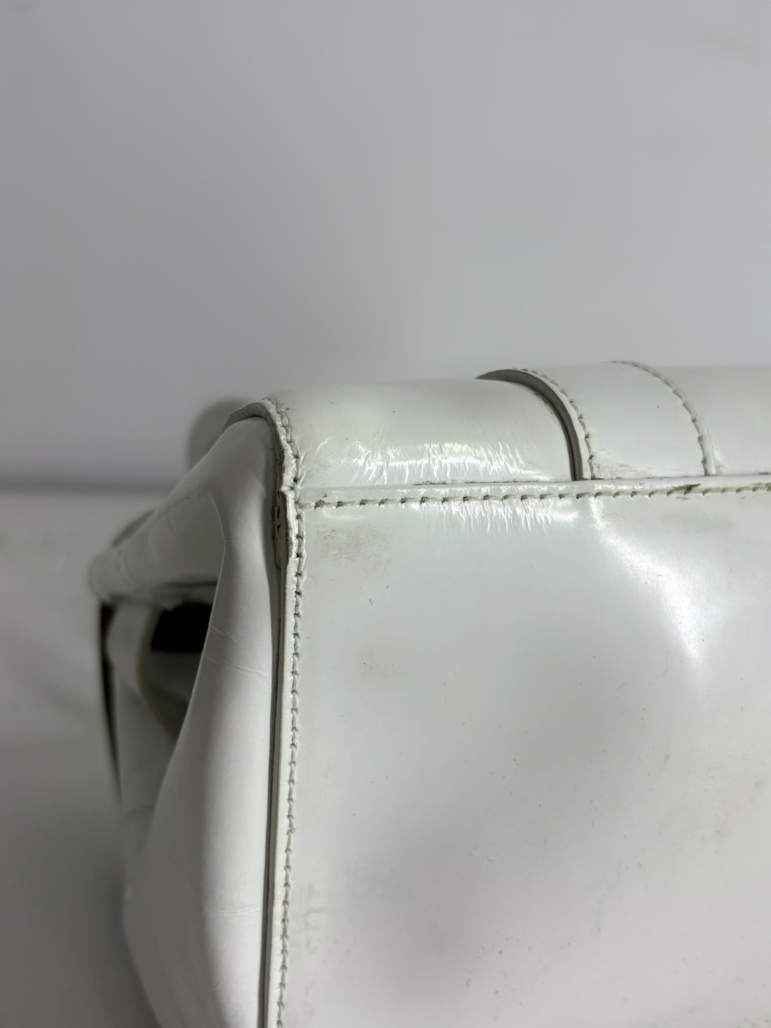 Mulberry Mulberry Bayswater White Leather Bag Size ONE SIZE - 12 Thumbnail