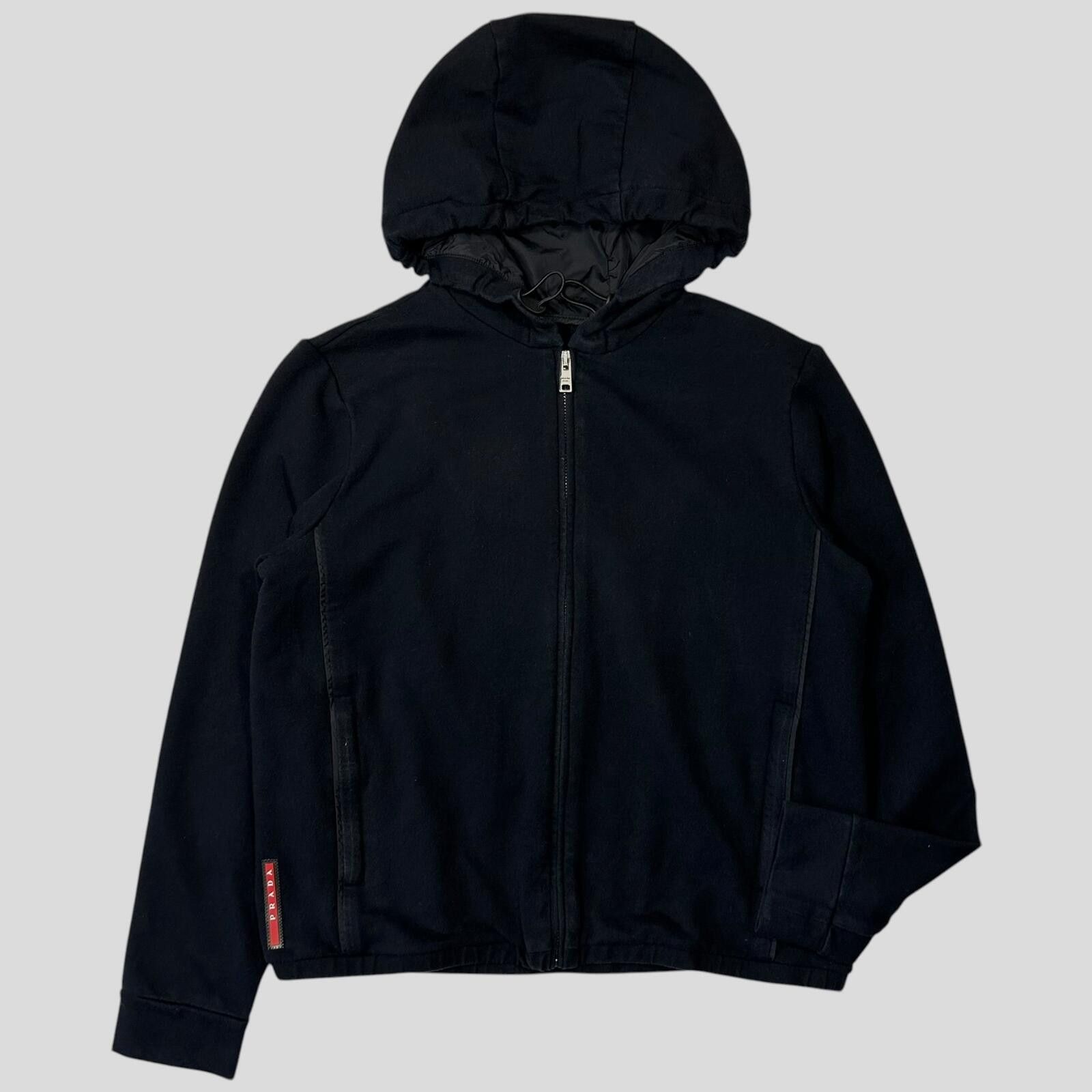 Prada Prada 2017 Red Tab Boxy Cropped Piped Zip-up Hoodie - M Size M / US 6-8 / IT 42-44 - 5 Thumbnail