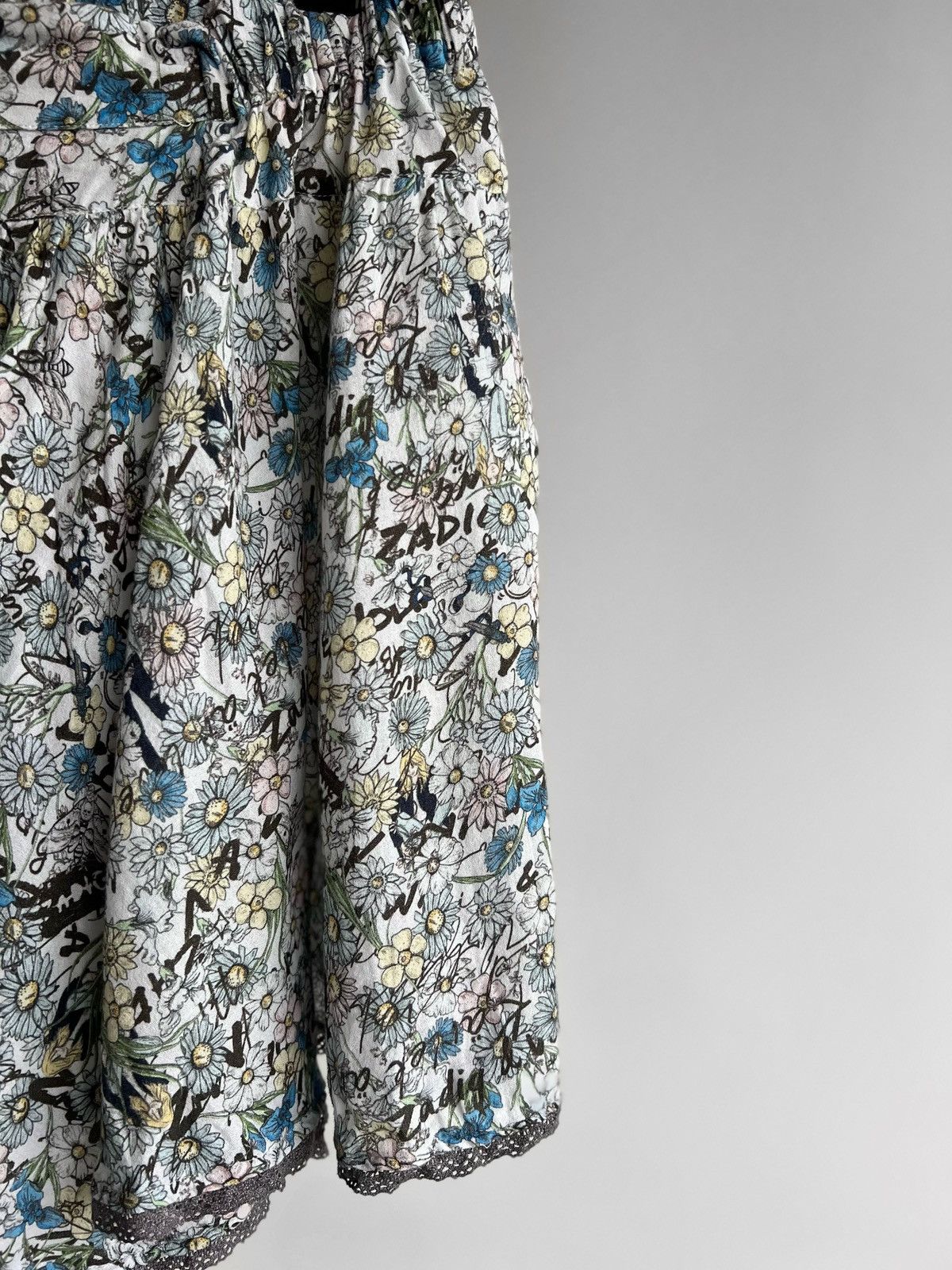 Designer × Zadig & Voltaire Zadig & Voltaire Womens Premium Floral Printed Mini Skirt Size 27" / US 4 / IT 40 - 2 Thumbnail