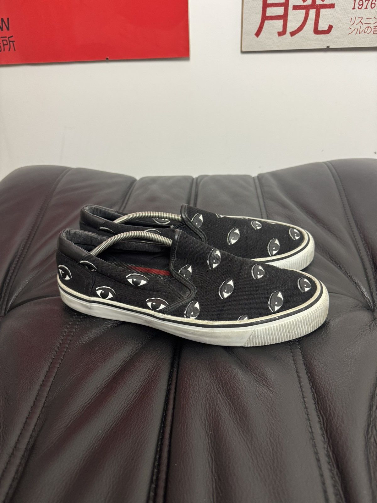 Kenzo Kenzo Paris Designer Low Top Slip On Sneakers Eye Print Rare Size US 9 / EU 42 - 4 Thumbnail