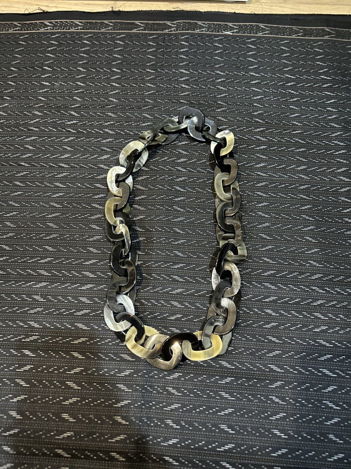 Vintage Real Buffalo Horn Chunky Necklace Size ONE SIZE - 1 Thumbnail
