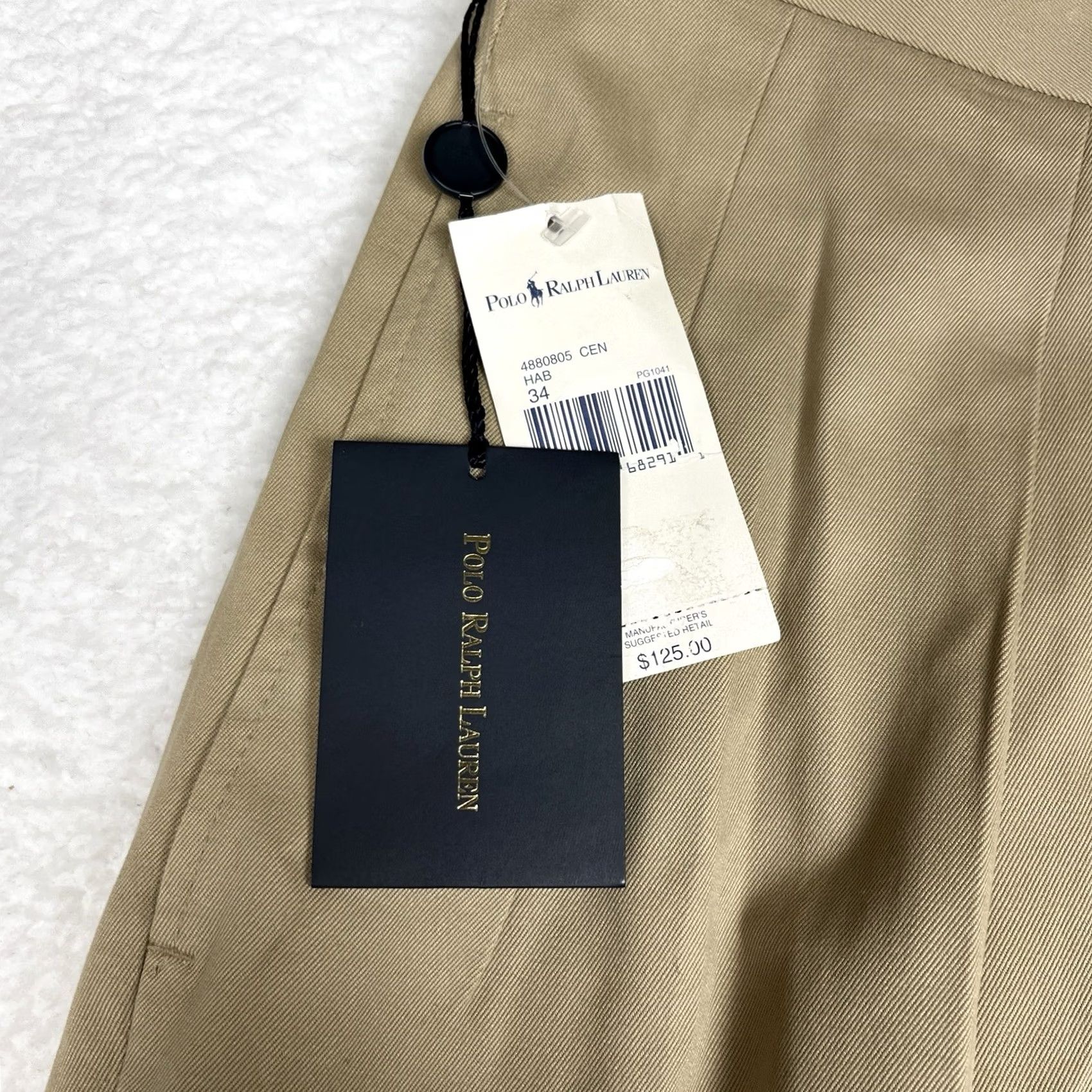 Ralph Lauren VINTAGE Polo Ralph Lauren Khaki Chino Pants Size 33 Pleated Unhemmed Mens 90s Size US S / EU 44-46 / 1 - 2 Thumbnail