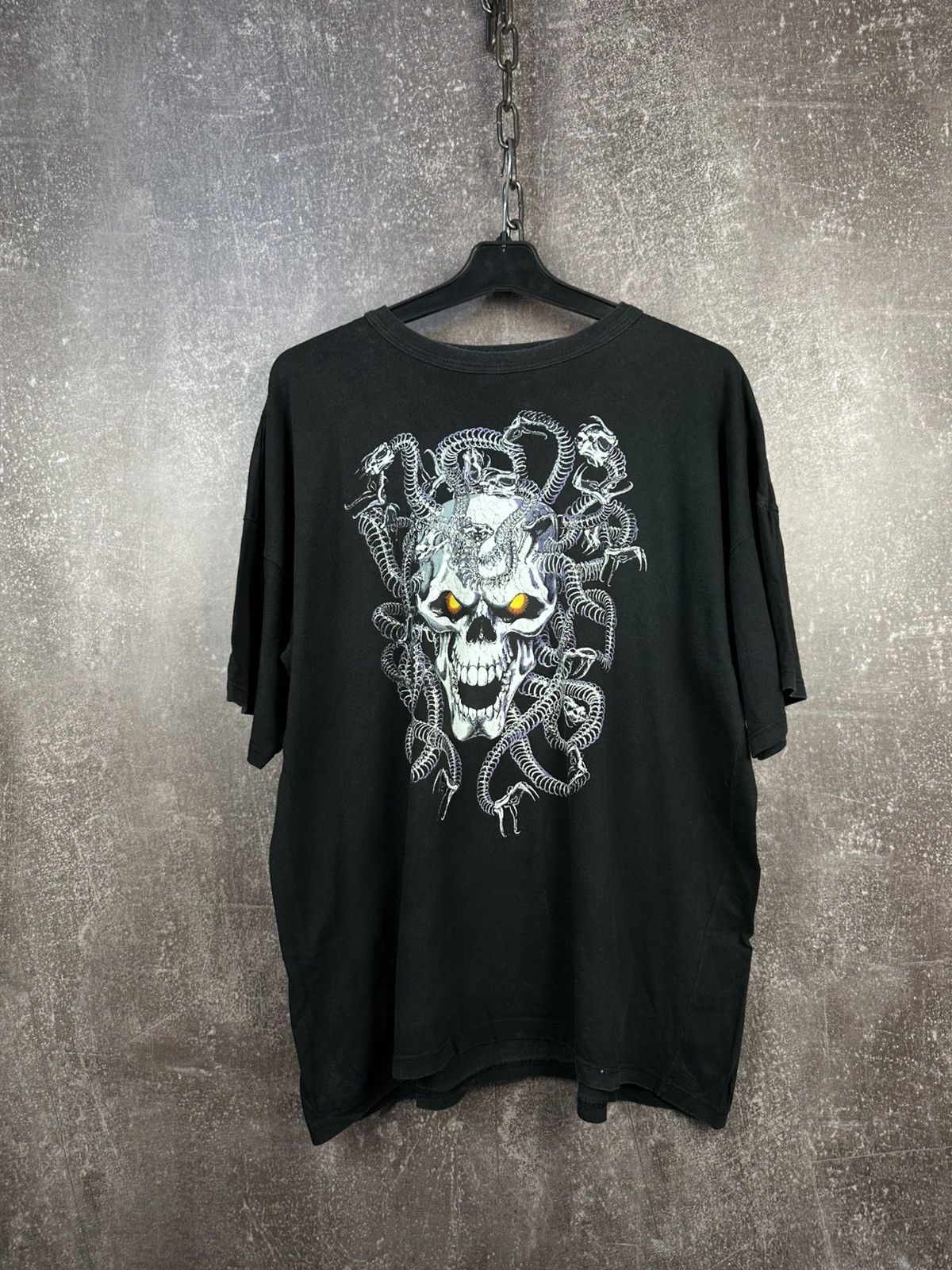 Liquid Blue 🩸RARE🩸Vintage Liquid Blue style Skull T Shirt Size US XL / EU 56 / 4 - 1 Thumbnail