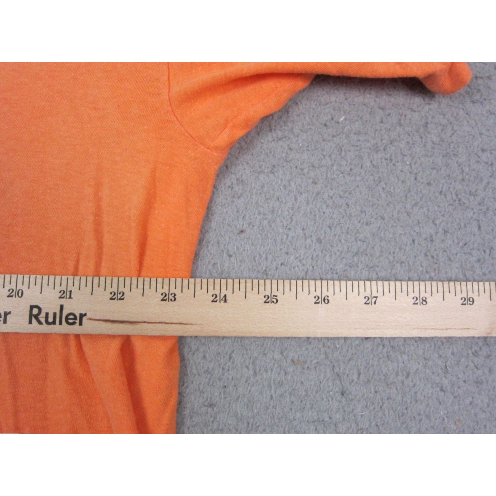 Native VINTAGE James Halber Shirt Mens XL Orange Short Sleeve Crew Neck Cotton Knit Embroidered 90s City Classic Outdoor All Seasons Womens Mens Boys Girls Size US XL / EU 56 / 4 - 7 Thumbnail